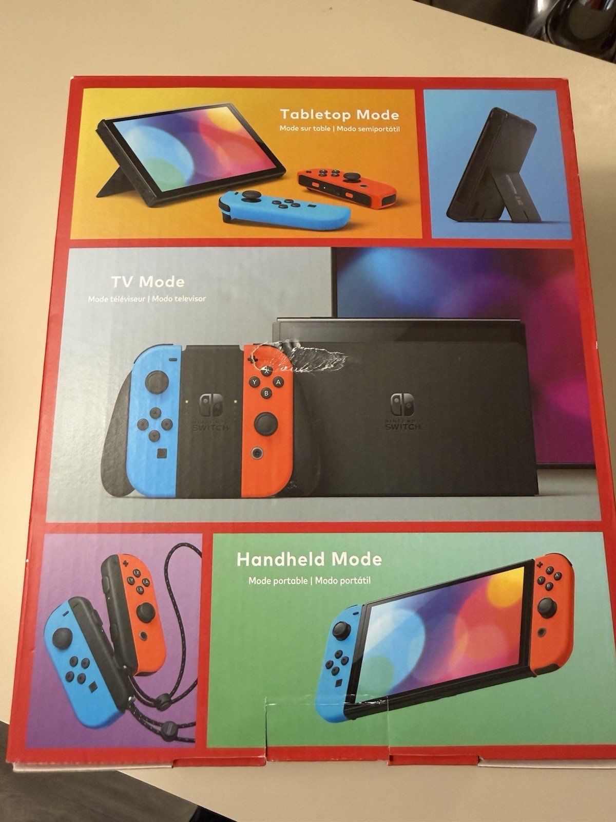 Nintendo Switch OLED 64GB Console Neon Red/Blue Joycons (Free Ship)