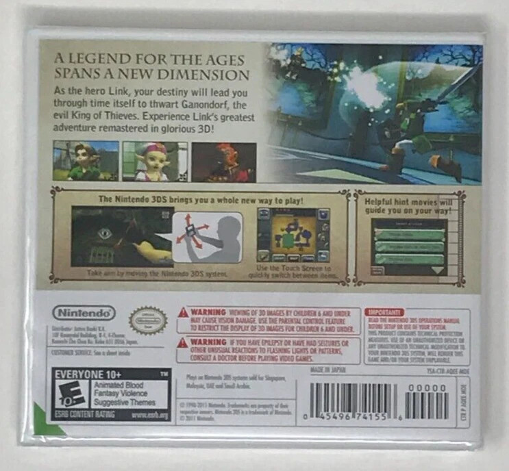 The Legend of Zelda: Ocarina of Time 3D & Majora’s Mask 3D 3DS New Game Bundle