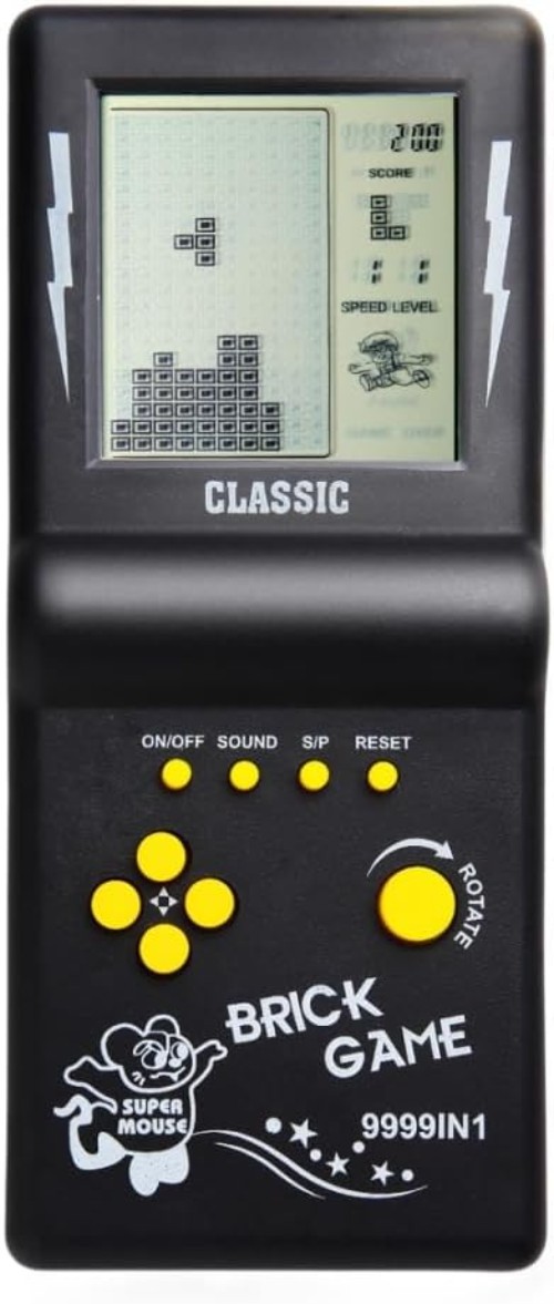 Ergonomic 3.5-Inch Retro Gaming Console with 23 Classic Games & Adjustable Speed