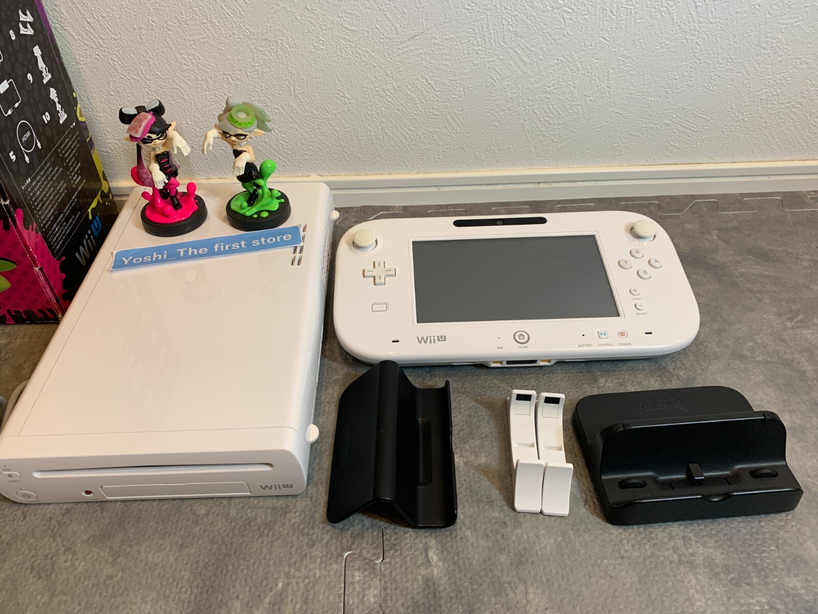 Nintendo Wii U Splatoon set with amiibo Aori & Hotaru 32GB White Japan ver.