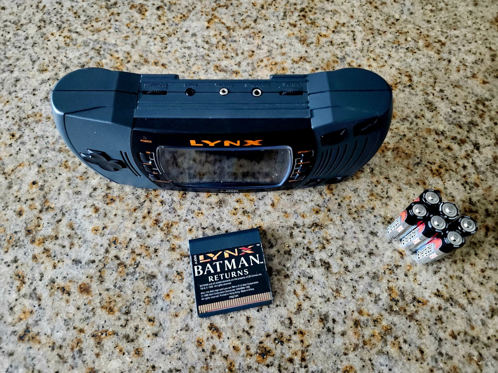 Atari Lynx II Handheld Game Console with Batman Returns Tested and Working