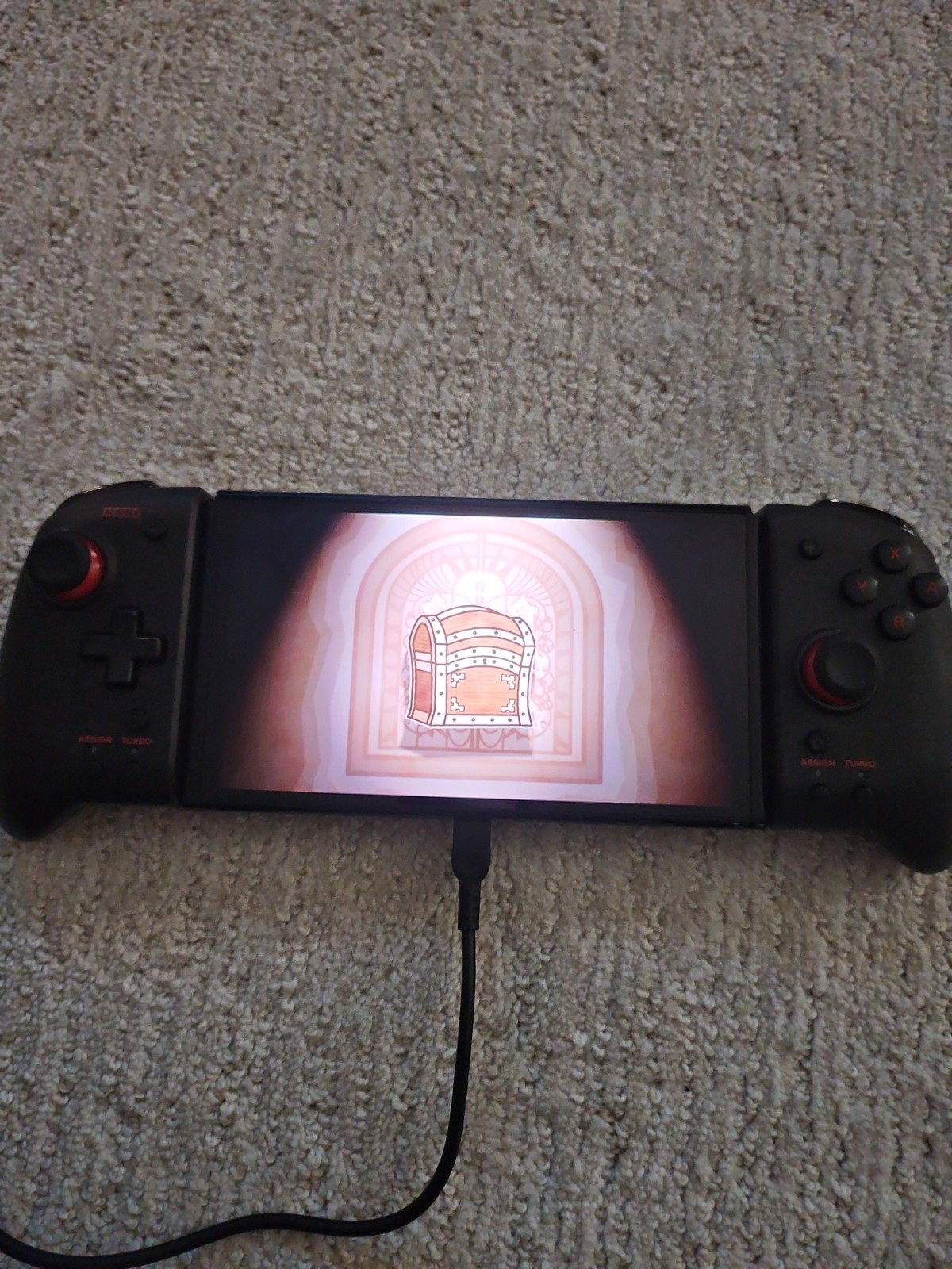 Nintendo Switch OLED System Console With Hori Joycons Read
