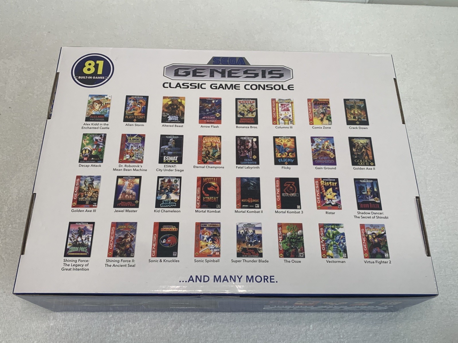 SEGA Genesis Classic Game Console with 81 Preloaded Games – Brand New
