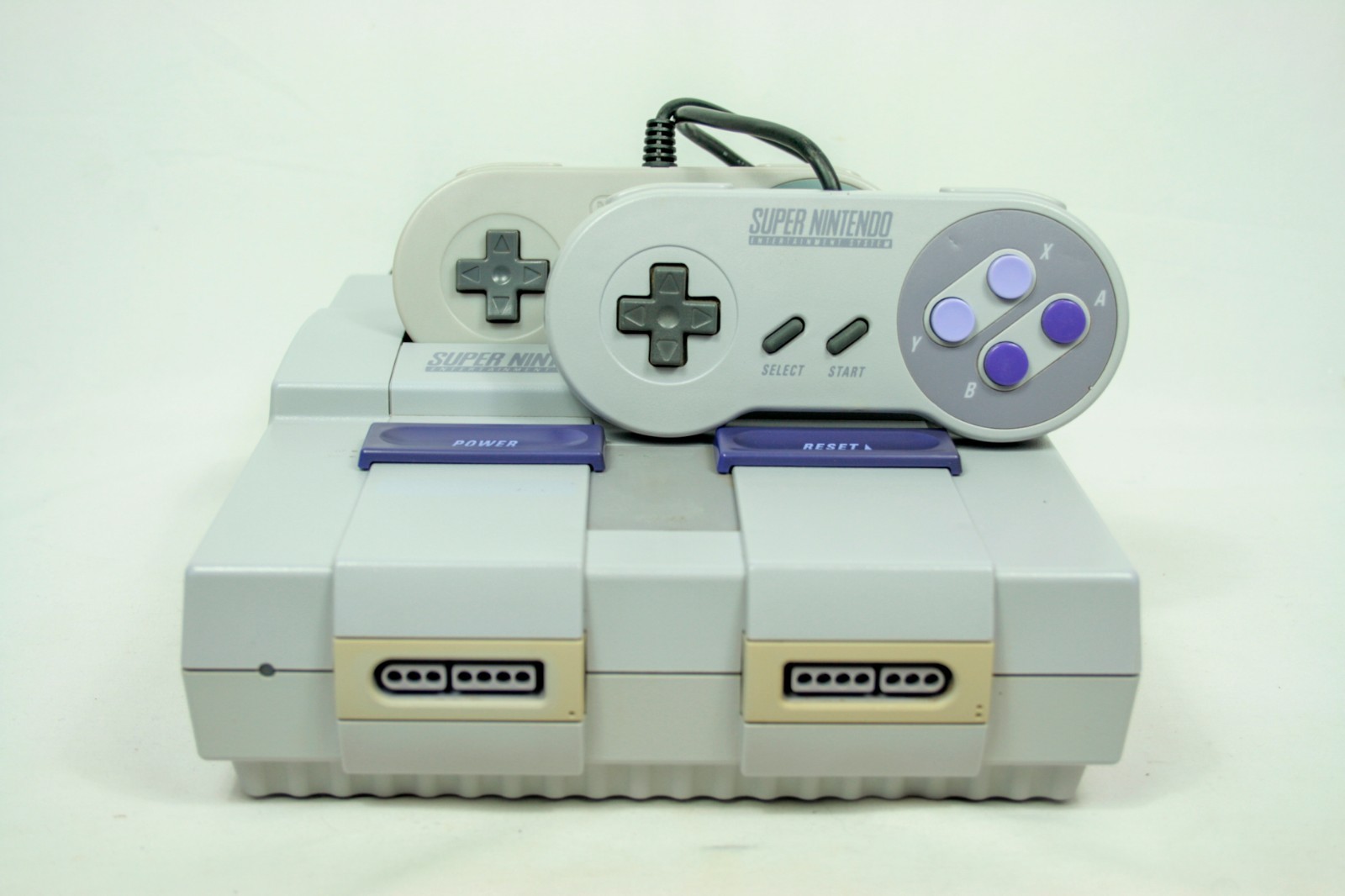 Super Nintendo SNES Console Bundle with 2 Controllers TESTED FAST SHIPPING
