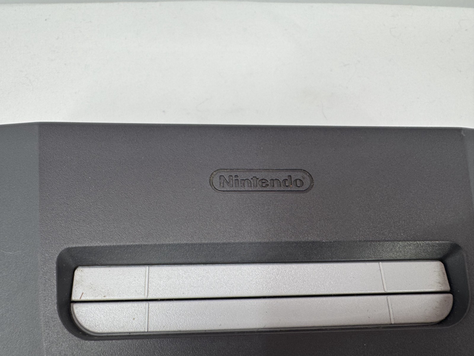 1996 Nintendo 64 Memory Expansion Control Deck Charcoal Gray NUS-001 (USA)
