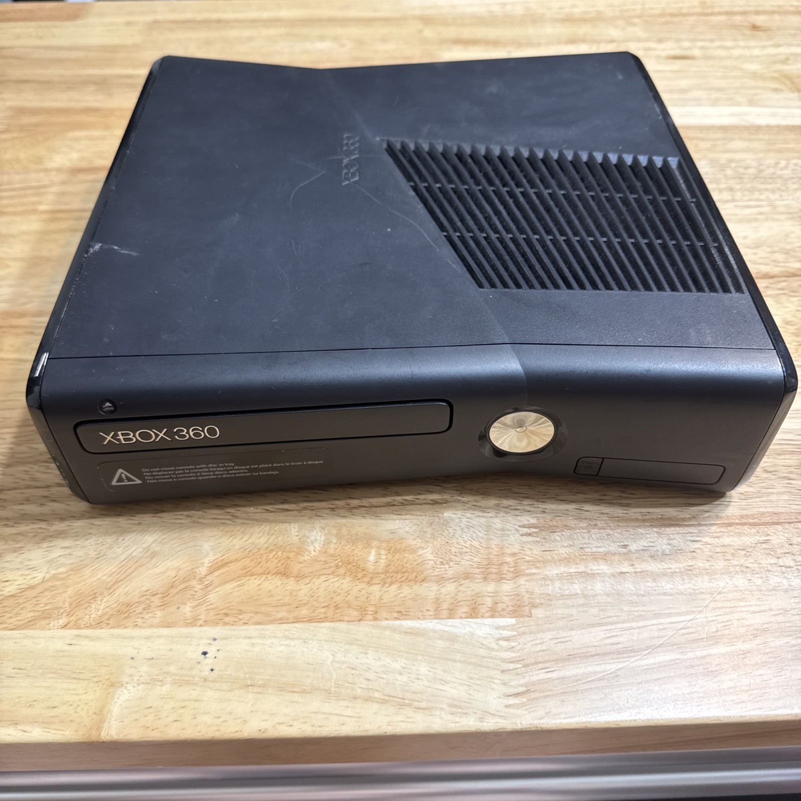 Microsoft Xbox 360 S Slim 3GB Black Model 1439 CONSOLE ONLY Tested Working #7