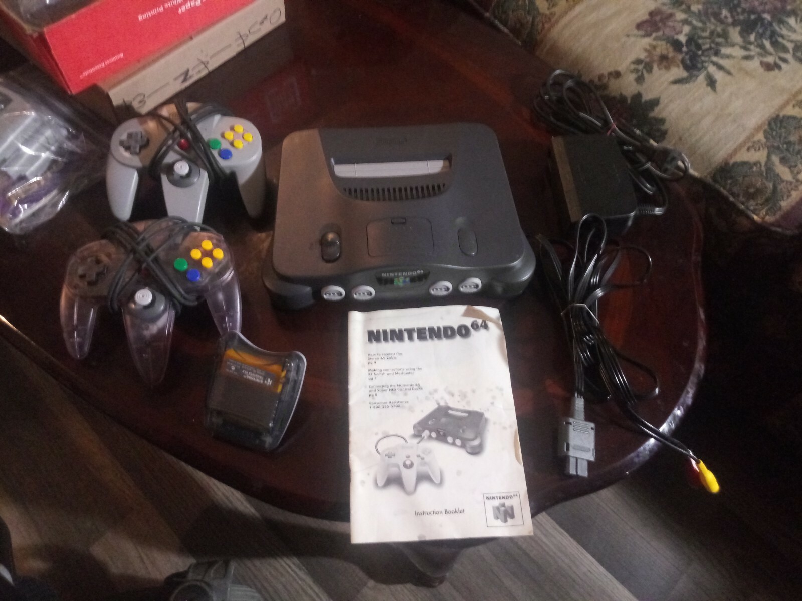 Nintendo N64 Original System Console with “New” ORIGINAL CONTROLLERS
