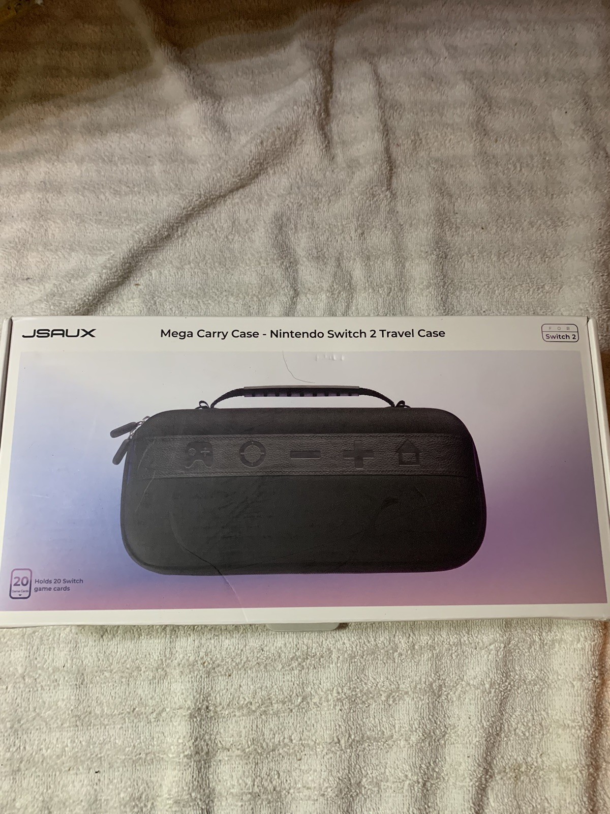 JSAUX Switch 2 Travel Storage Case Hard Protection Room For 20 Games & Accessory