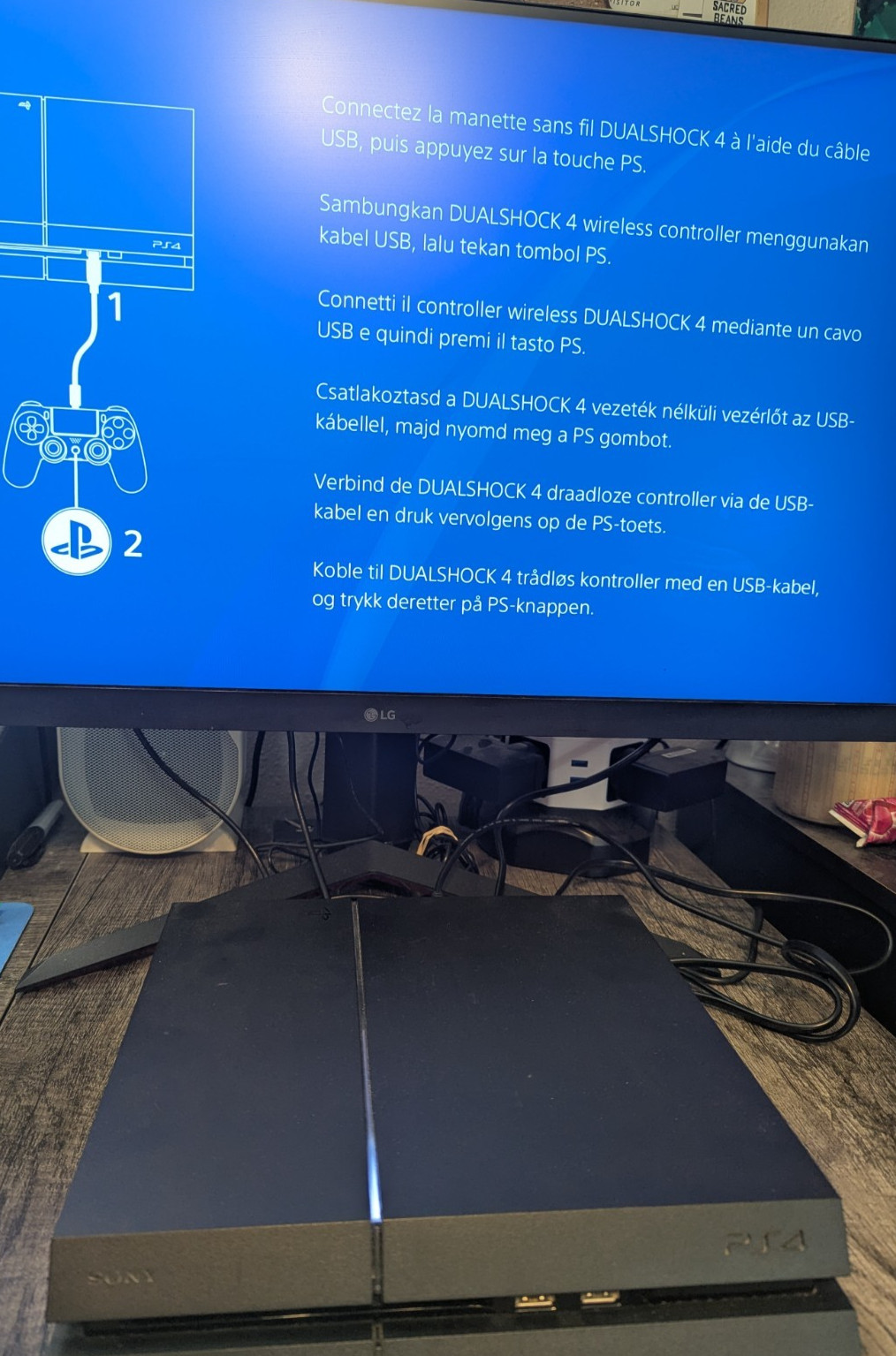 PlayStation 4 Console 500gb (NO CONTROLLERS)(Power Cable, HDMI Cable, Booklet)