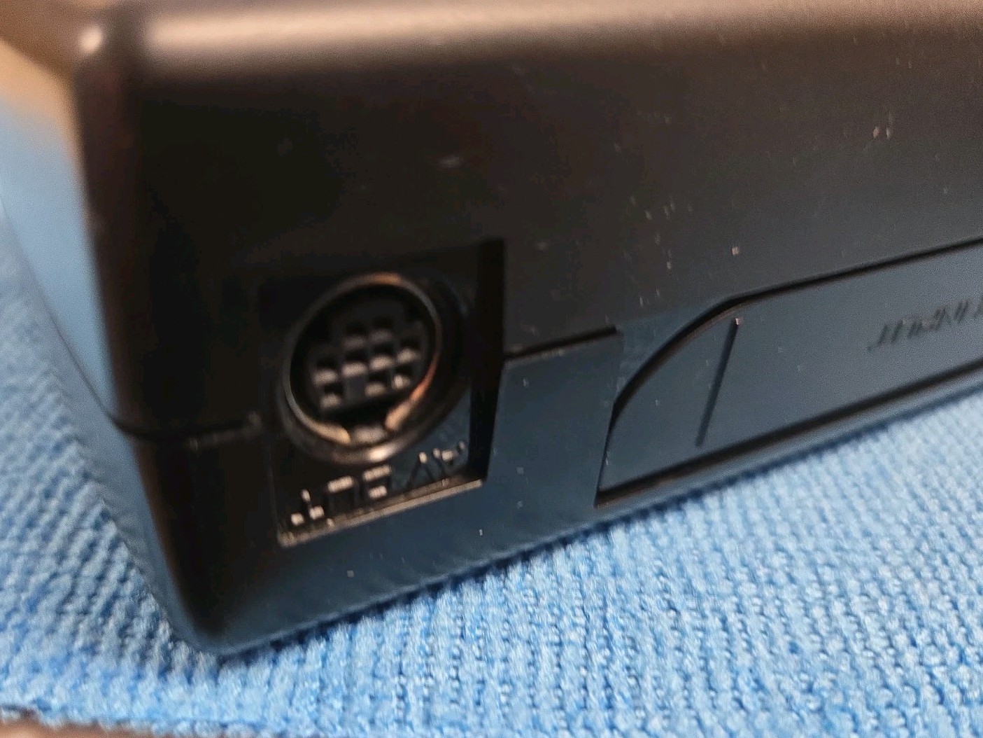 Sega Nomad Console. With Box (no inserts). A/C adaptor. Battery holder missing..