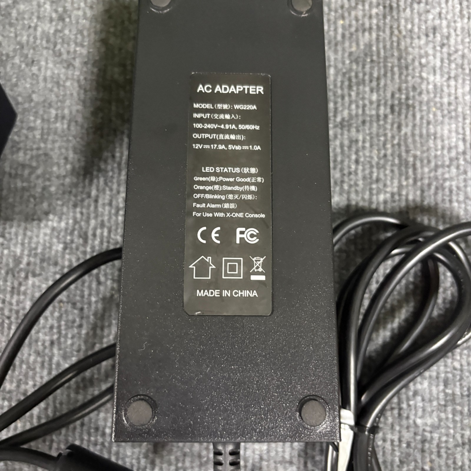 Xbox One 1 TB Black Console System Controller Cables Model 1540 Tested Works