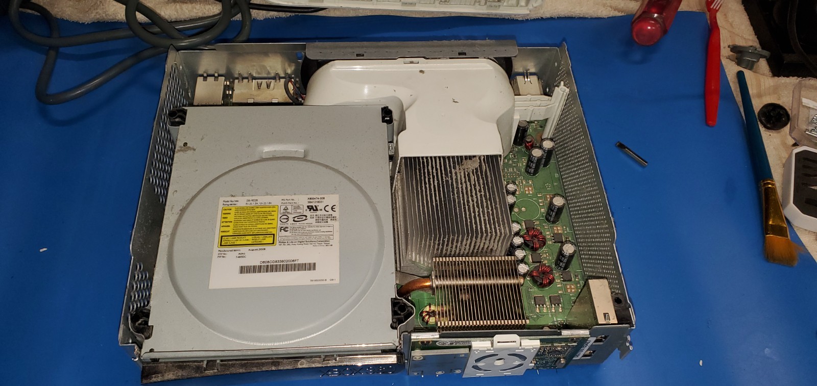 Fully Serviced Xbox 360 Pro – New Laser & Thermal Paste – Matte White