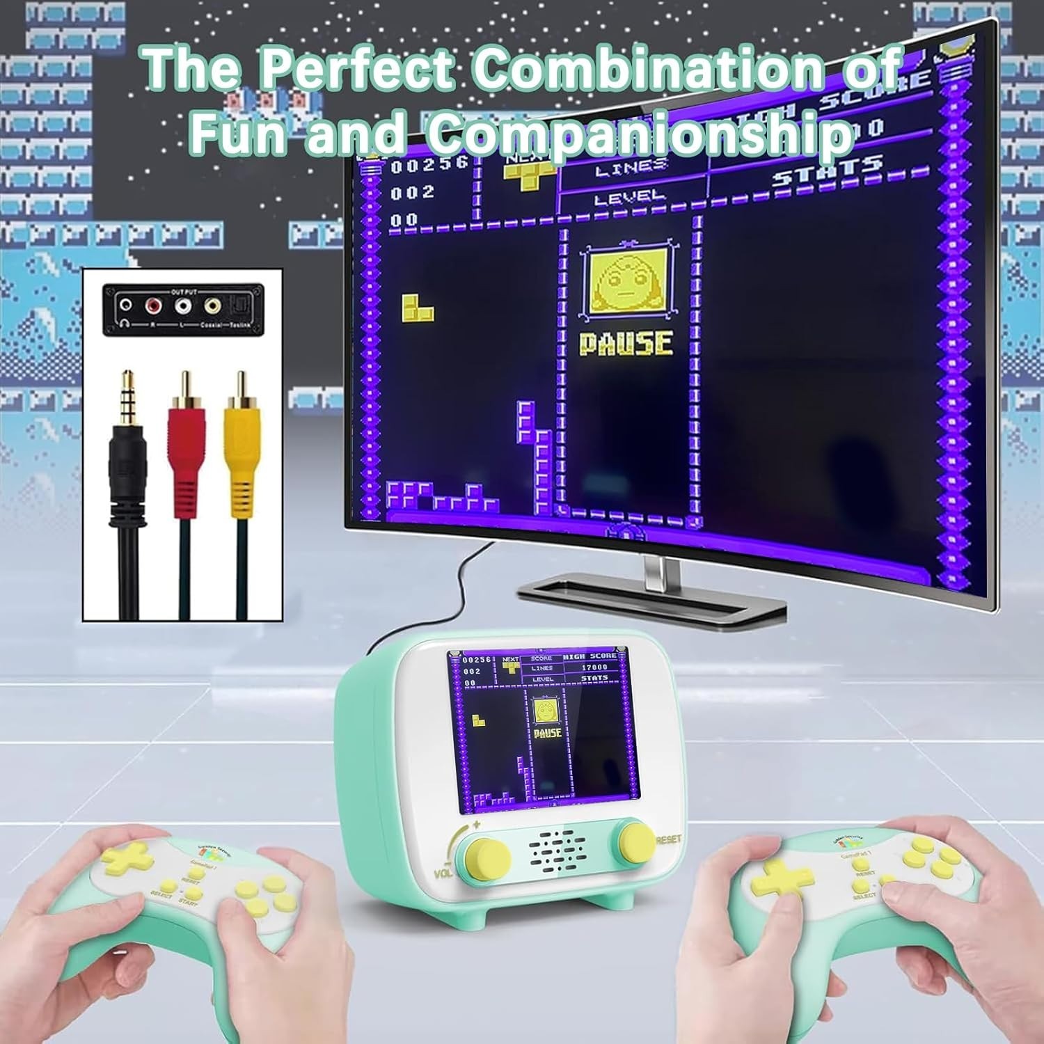 Classic Handheld Game System Promoting Cognitive Engagement for Kids and Adults