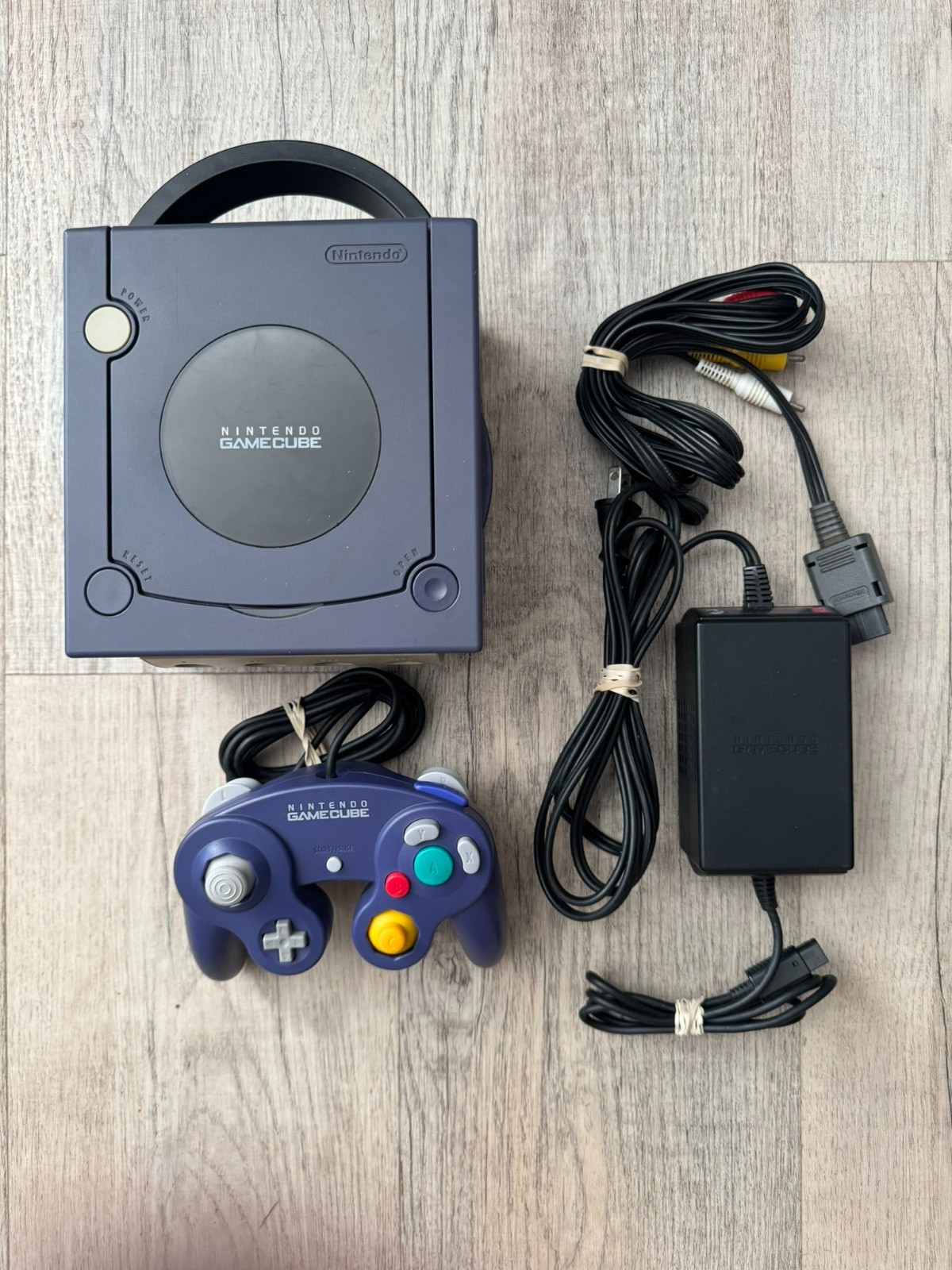 CIB Nintendo GameCube Console Indigo Purple DOL-001(JPN) Tested & Working