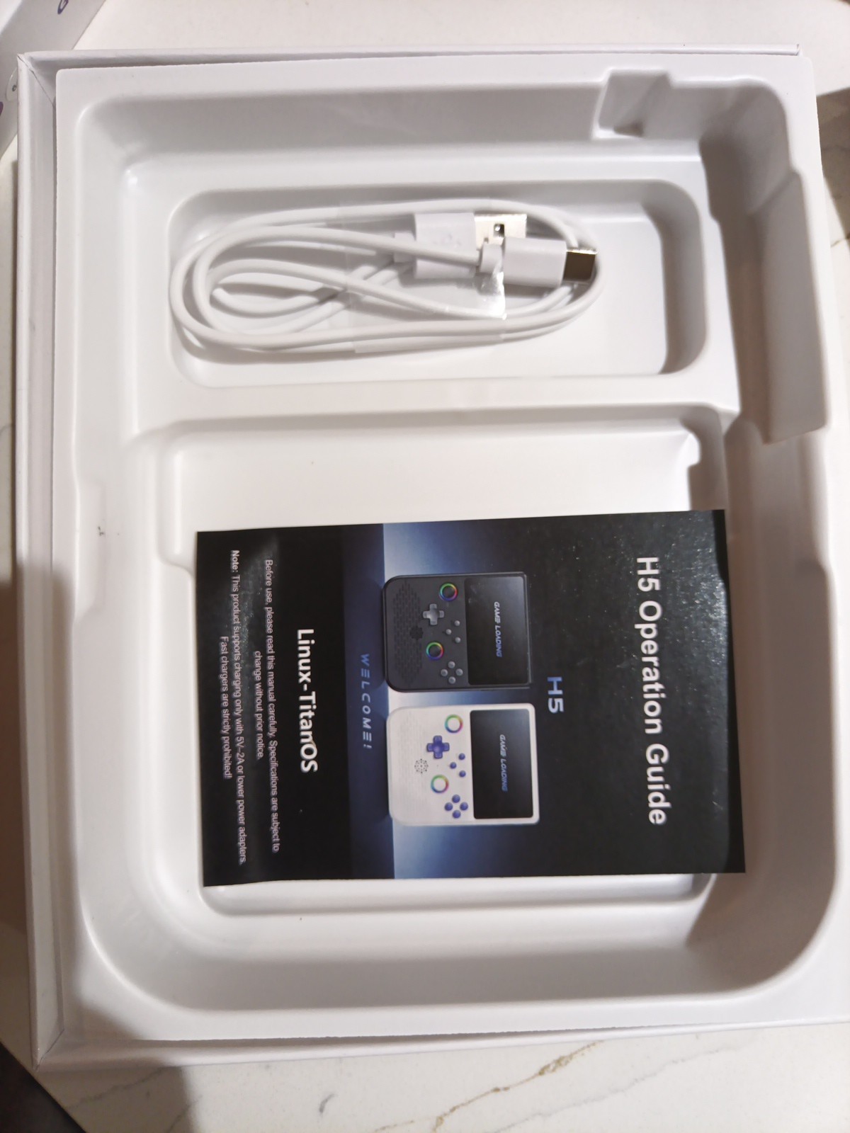 H5 5.0″ HD IPS Screen Open Source Linux System Retro Handheld Video Game Console