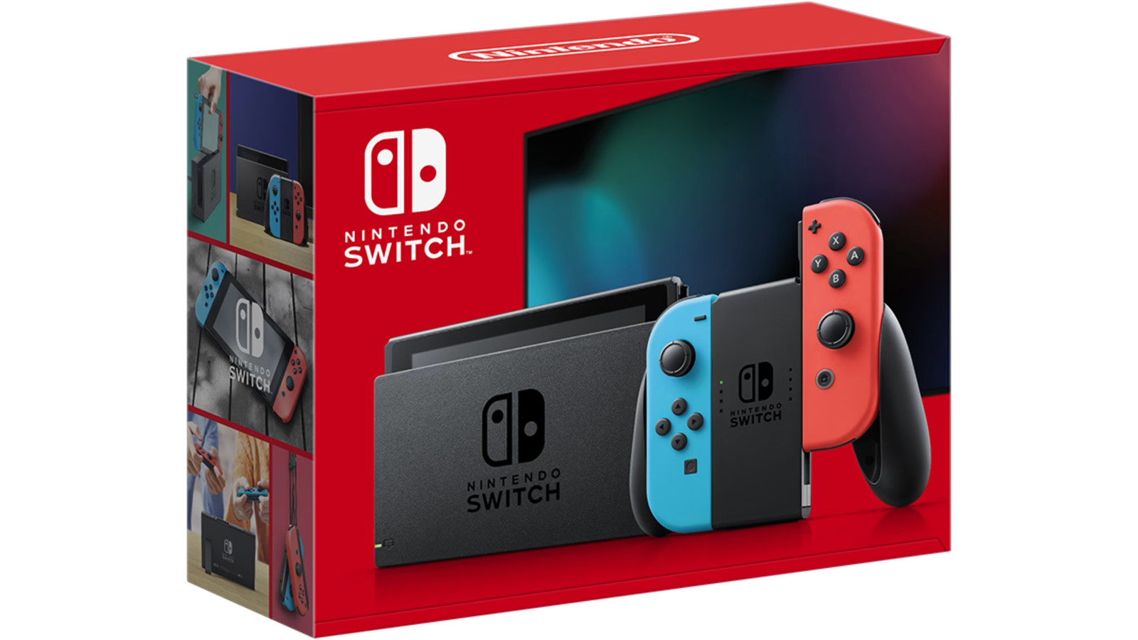Nintendo Switch HAC-001(-01) Handheld Console – 32GB – Neon Blue/Red Joy-Con WIT