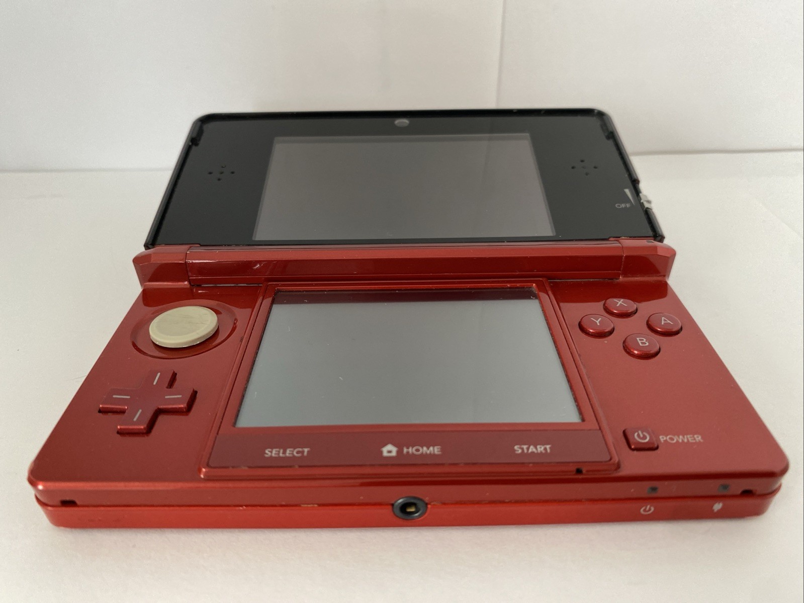 Nintendo 3DS Handheld System Flame Red Working Great Condition North American