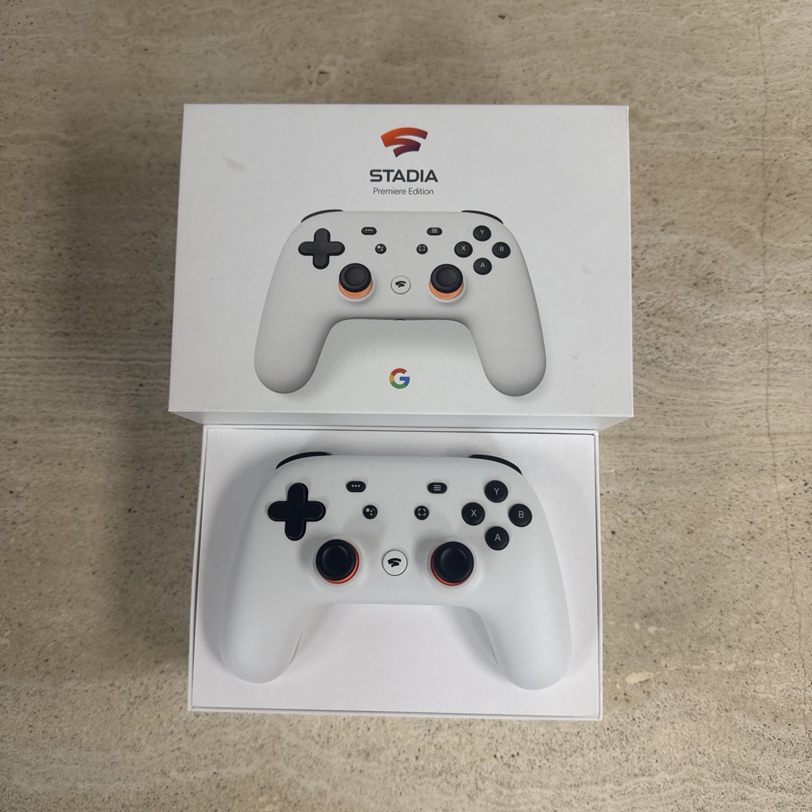 Google Stadia Premiere Edition New Open Box Controller + Chromecast Ultra White