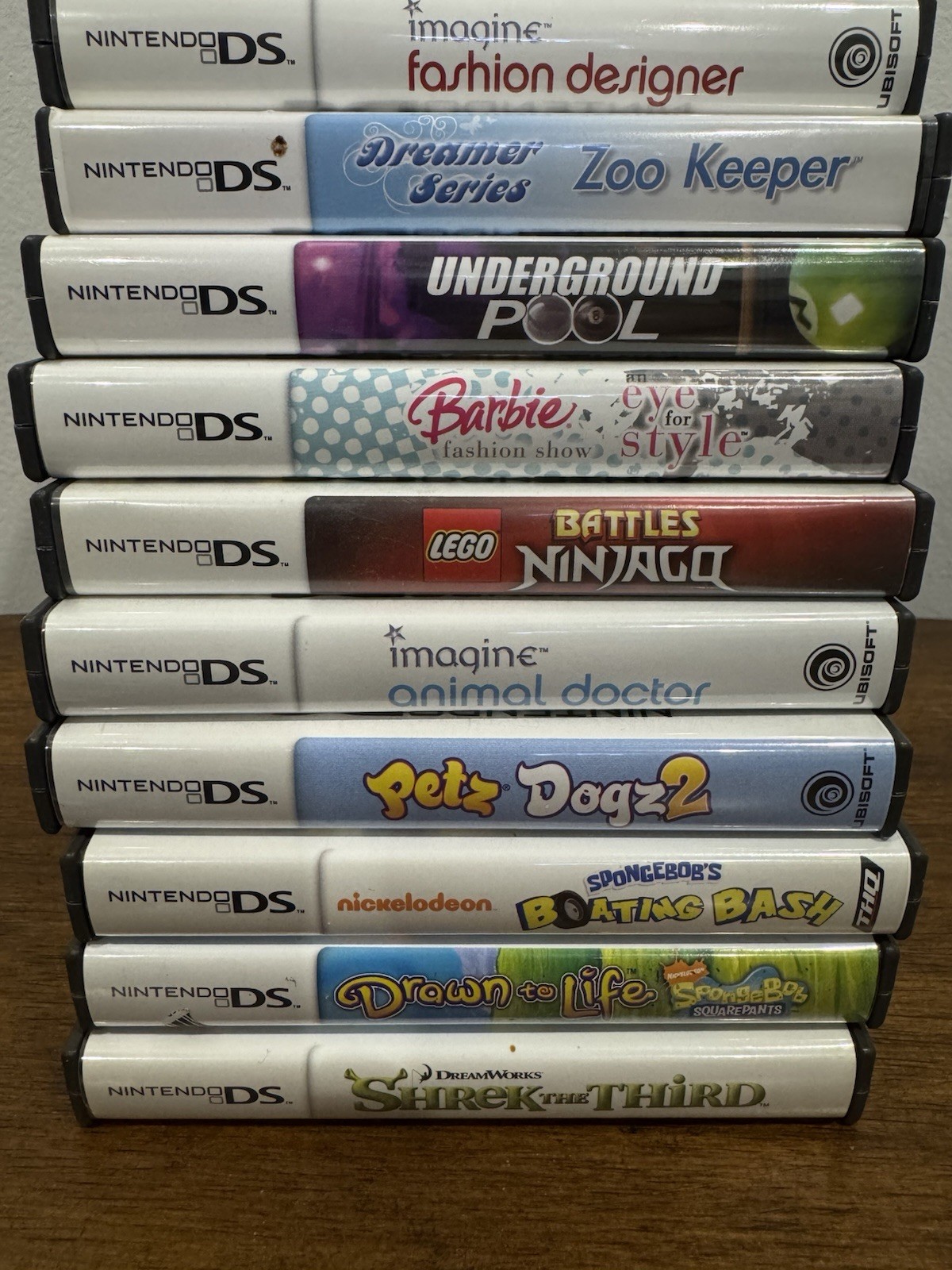 Nintendo DS Lite Console Polar White CIB + 29 Games TESTED WORKING – Lot Bundle