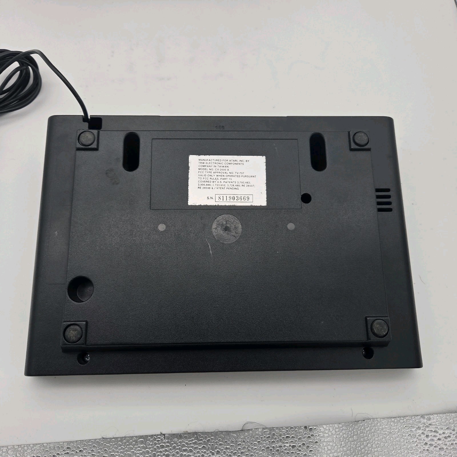 Atari CX2600A w Vader Box Manuals Registration 2x Joystick Controllers Bundle