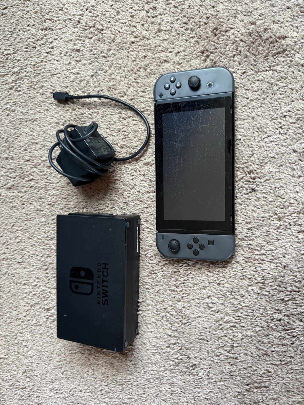 Nintendo Switch HAC-001 Console With Dock and Charger
