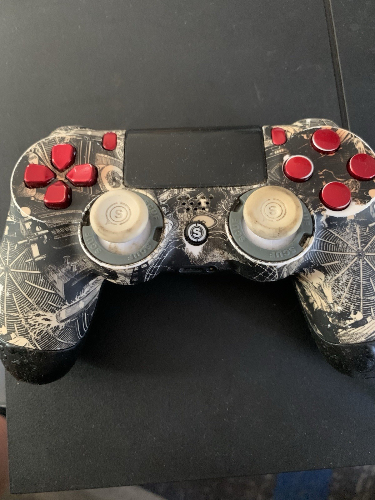 PS4 500gb Console With 2 Controllers 1 Scuff Controller 1 Regular
