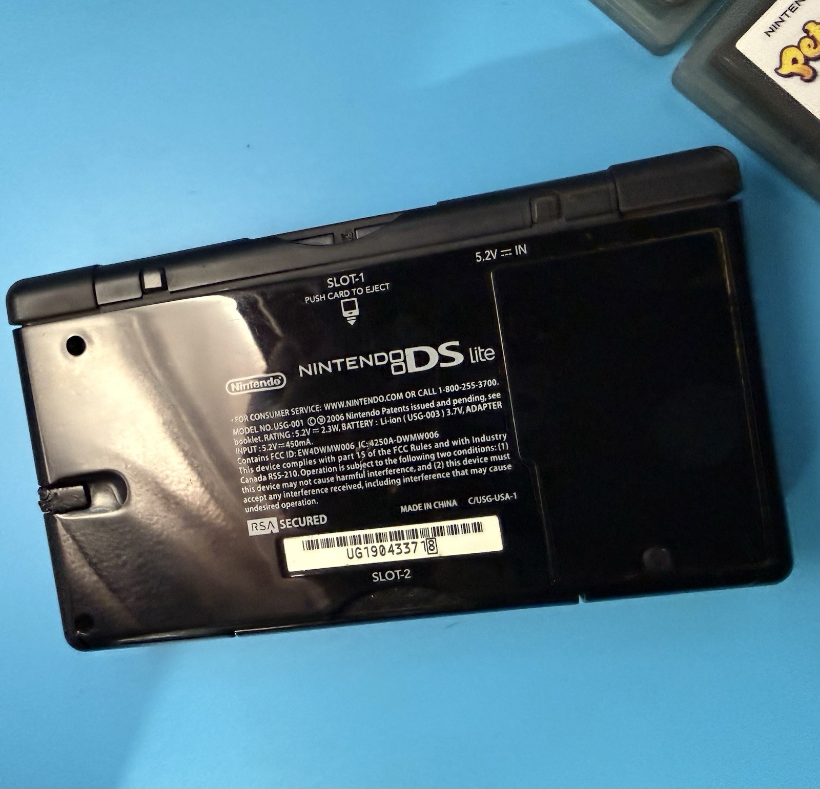 Nintendo DS Lite Handheld System Black With 10 Games Mario Sims READ Description