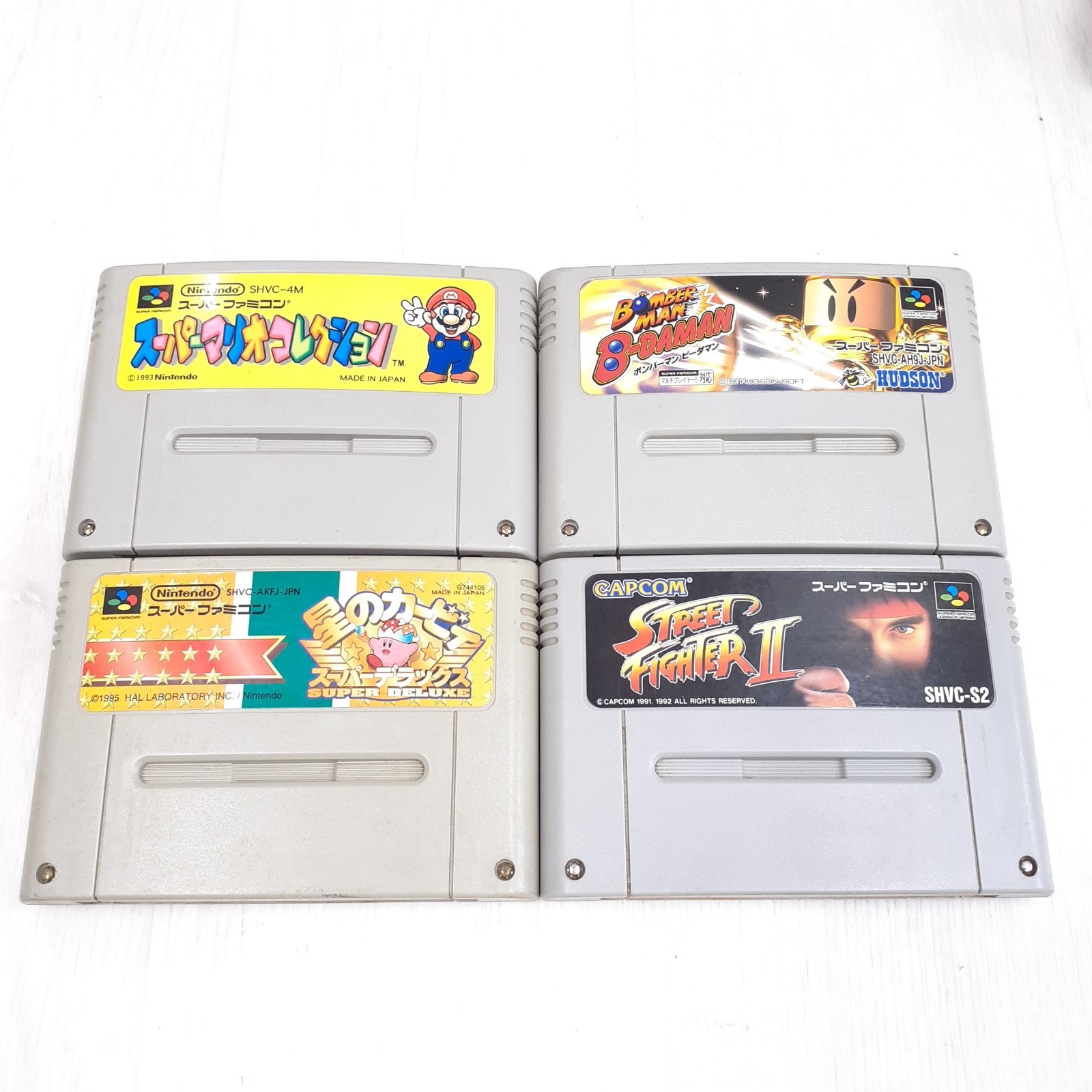 Nintendo Super Famicom Console with box 12 games CIB Japanese SNES SHVC-001