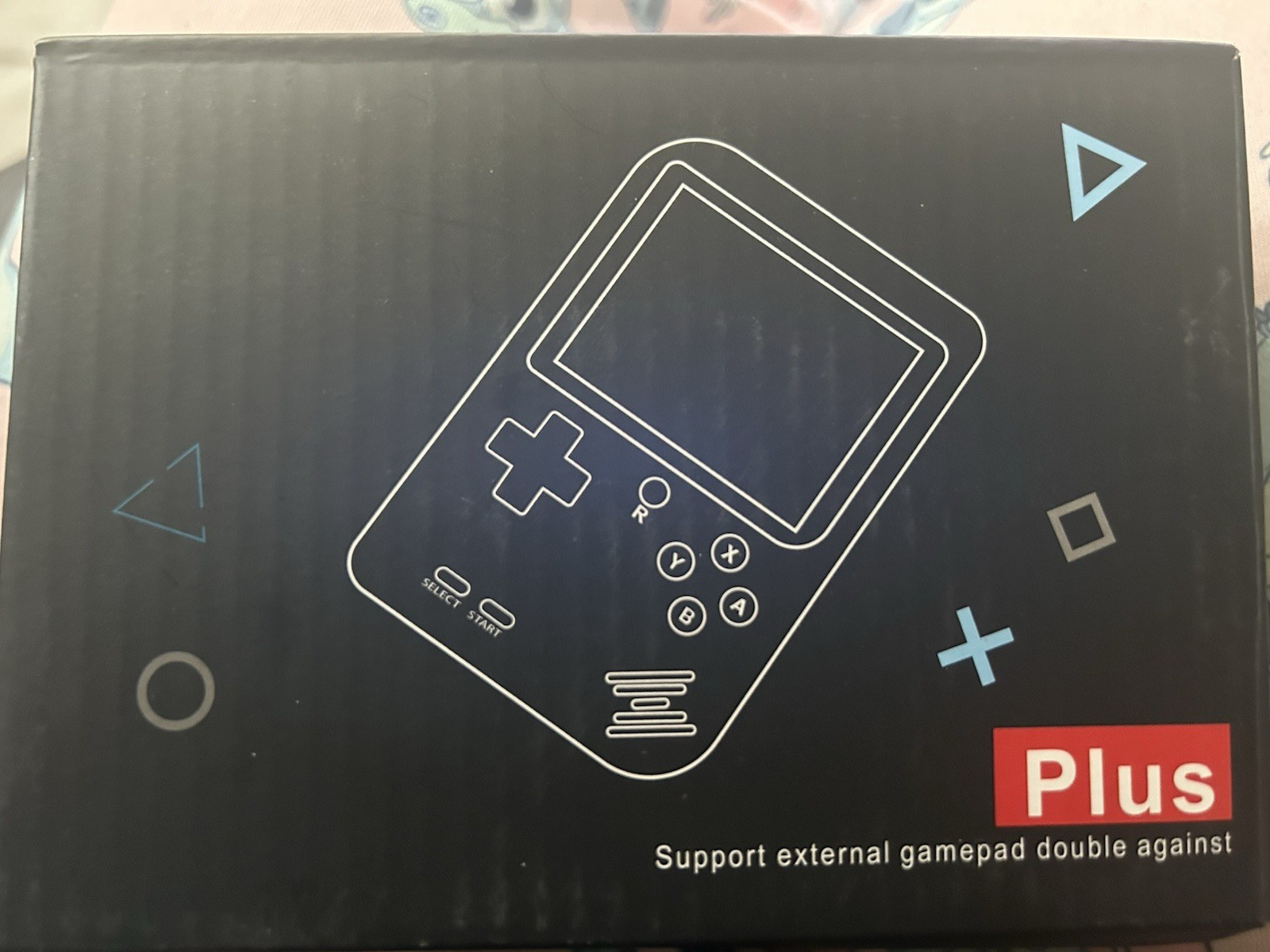 Plus Handheld Game Console 3.0 Inch LCD Rechargeable Slim Design AV Output Black