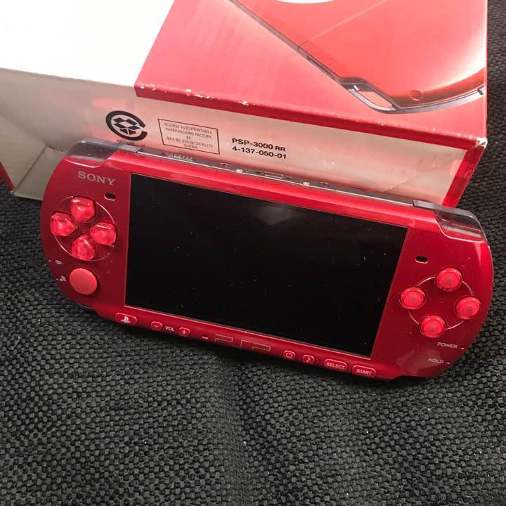 SONY PSP Playstation PSP – 3000RR Video Game Portable Console Radiant Red