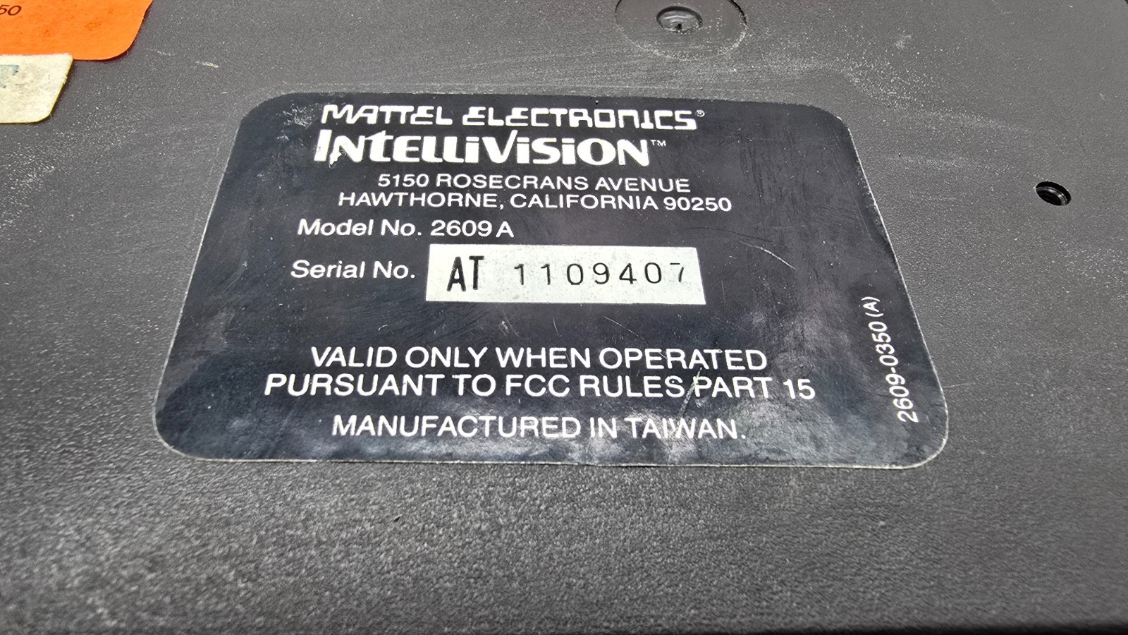 INTELLIVISION 2609 Console Cover, Rf, Switch Box 17 Games WORKS