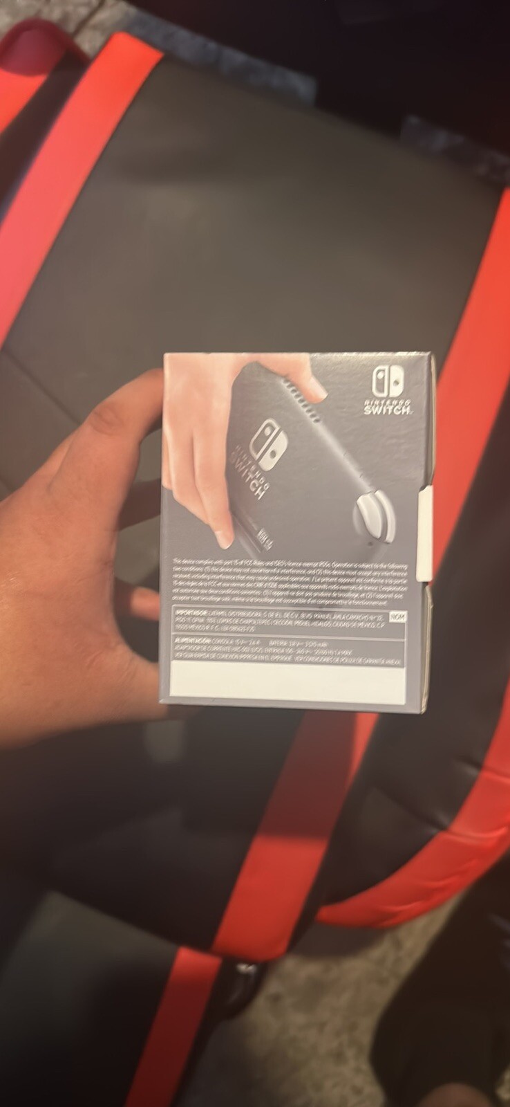 Nintendo Switch Lite Gray Handheld System with clear grip case