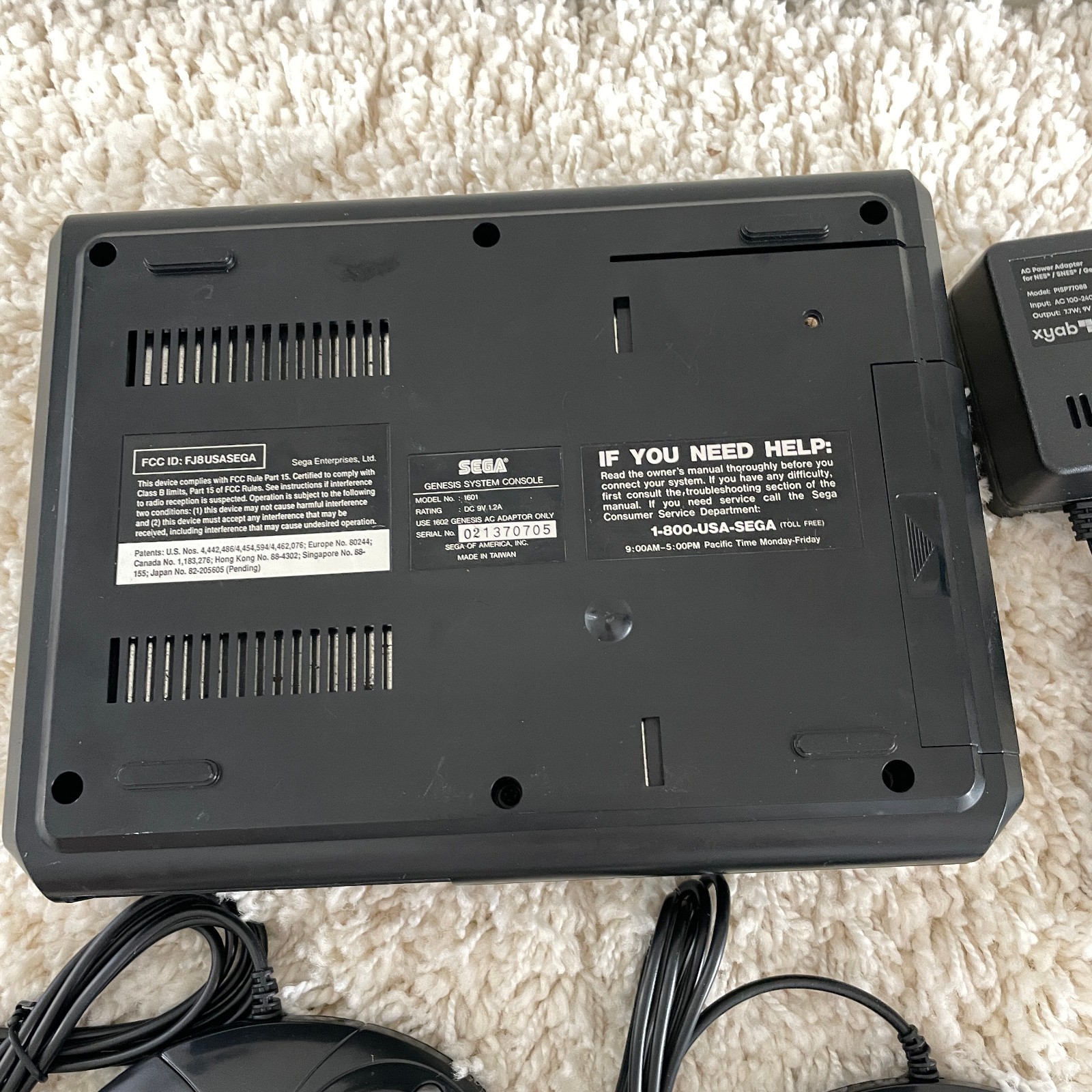 Sega Genesis Model 1 MK-1601 Console System Bundle Tested