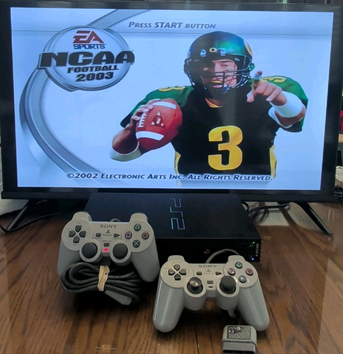 Sony PlayStation 2 PS2 Fat Console with OEM Cords + Controllers
