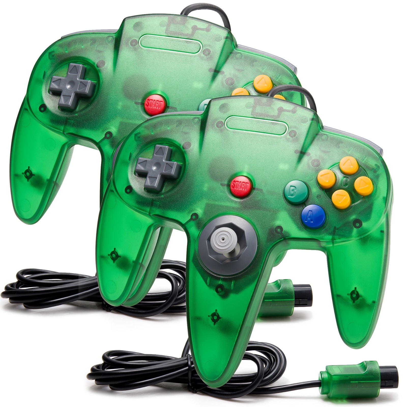2PCS Classic N64 Controller Joystick Remote for N64 Video Game Console Gamepad