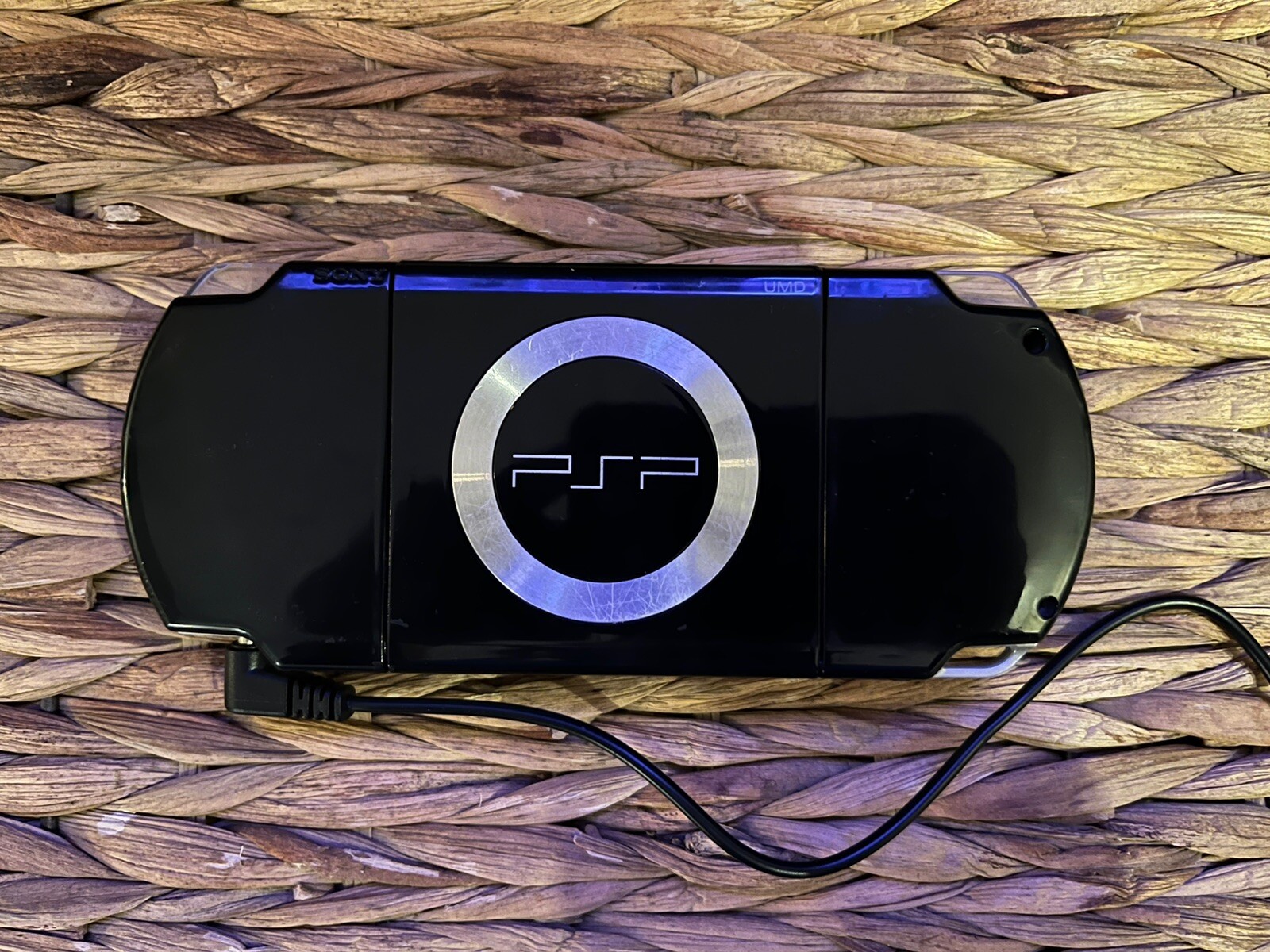 Sony PSP 2001 NA Version Black With Charger Tested Video Game Handheld Console