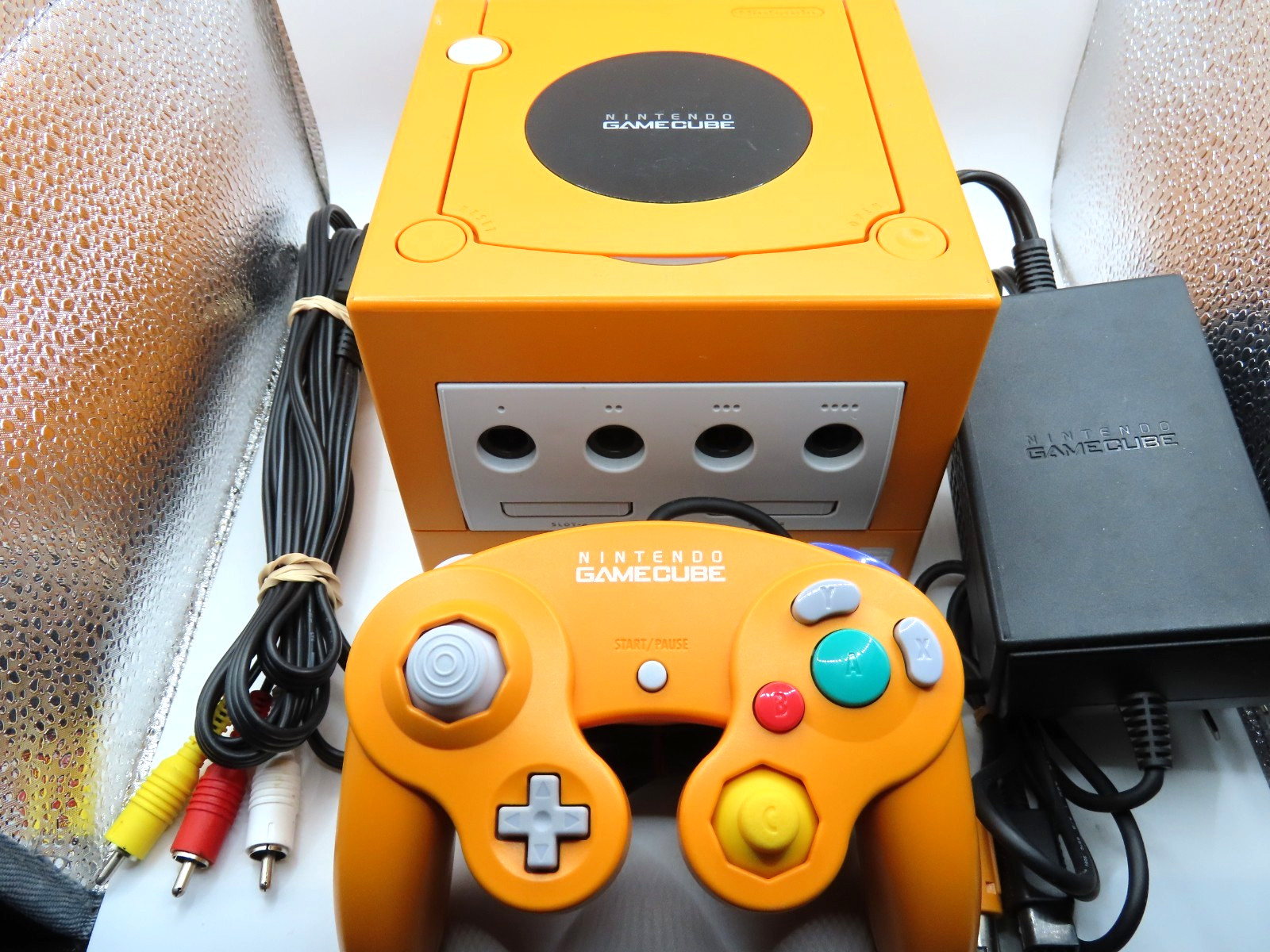 Nintendo GameCube Console CIB Orange Spice RECAPPED, NEAR MINT SHELL, USA REGION
