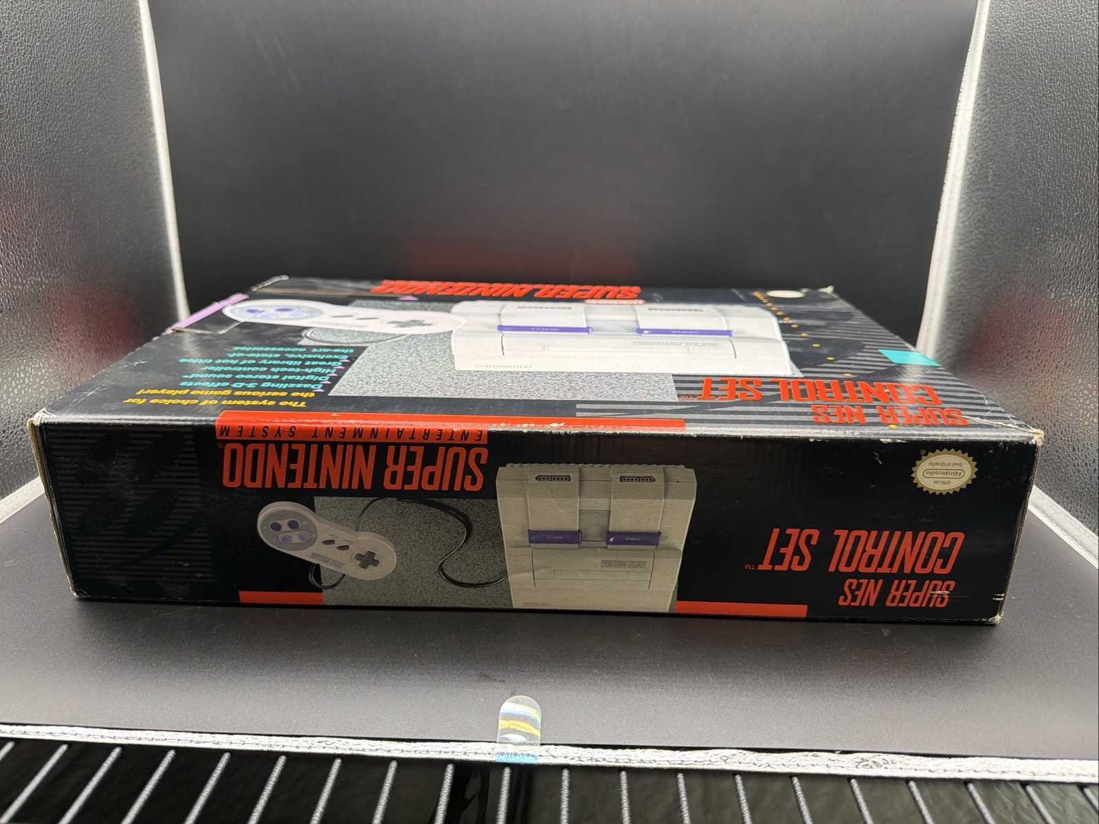 SNES Super Nintendo Control Set Console Complete CIB Tested/Working! Fast Ship