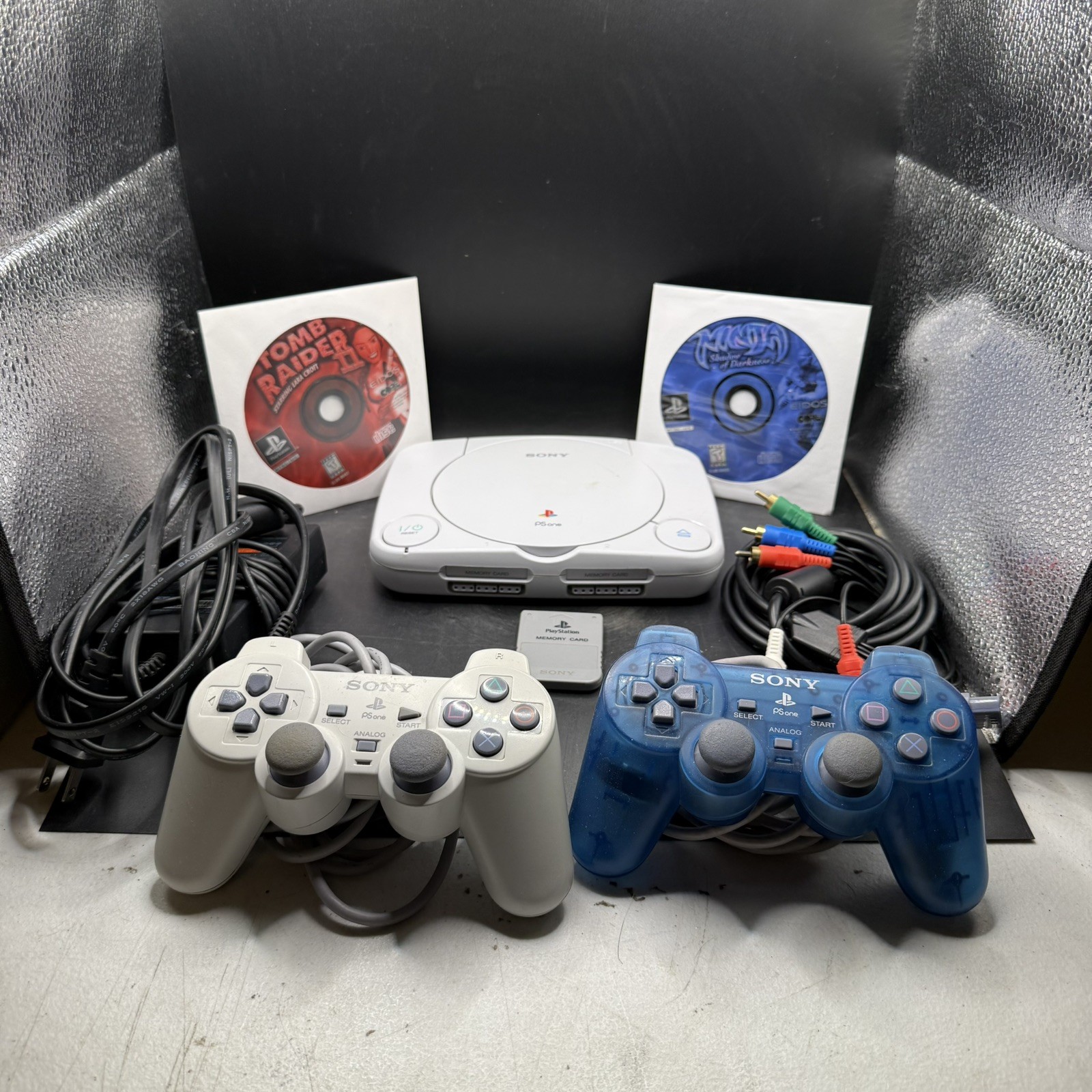 Sony Playstation(1) PSOne Video Game Console Bundle Tested/Works