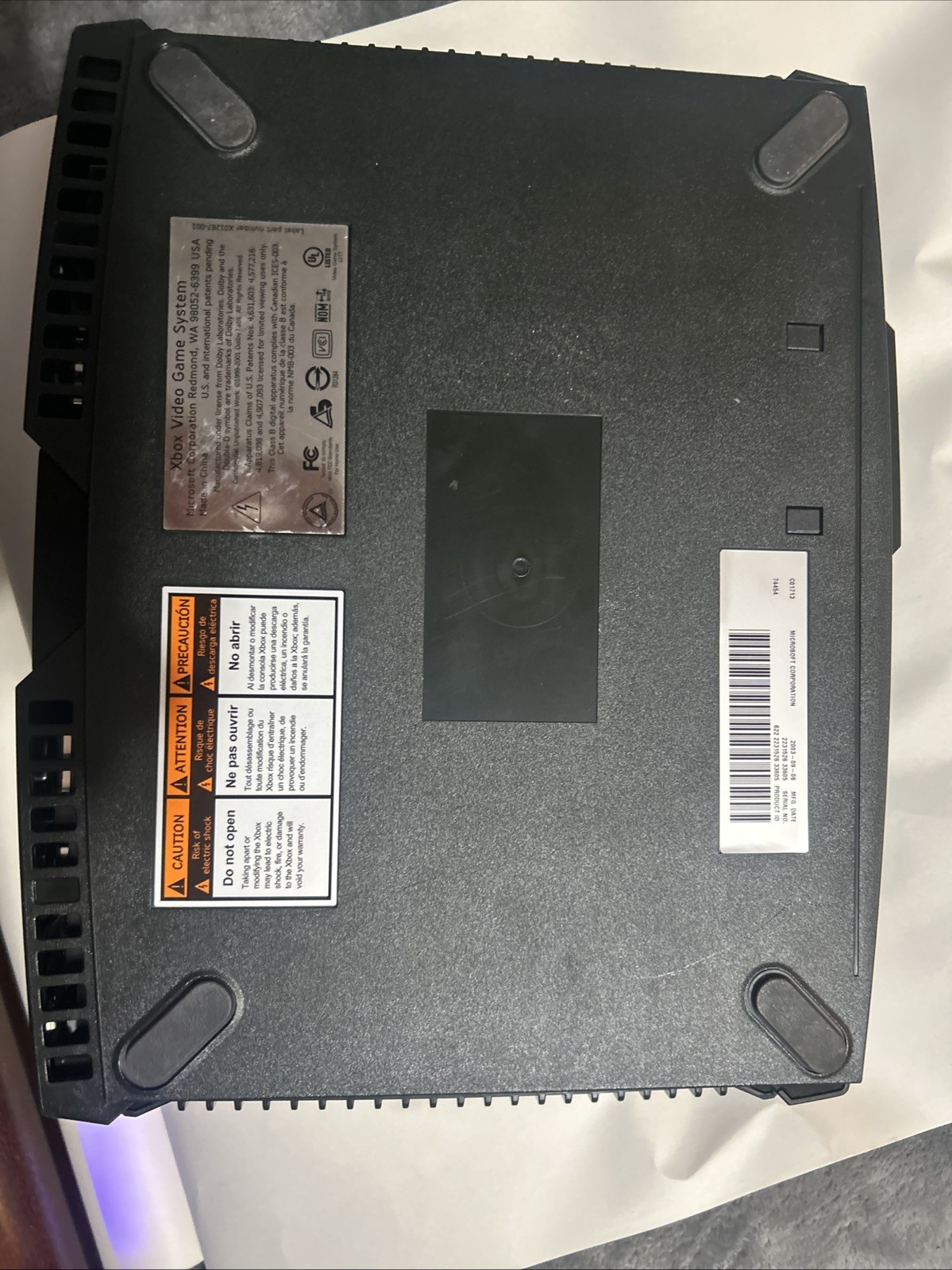 Original Xbox Great Condition Comes With Controller And Game. Don’t Have Tv Ar.￼