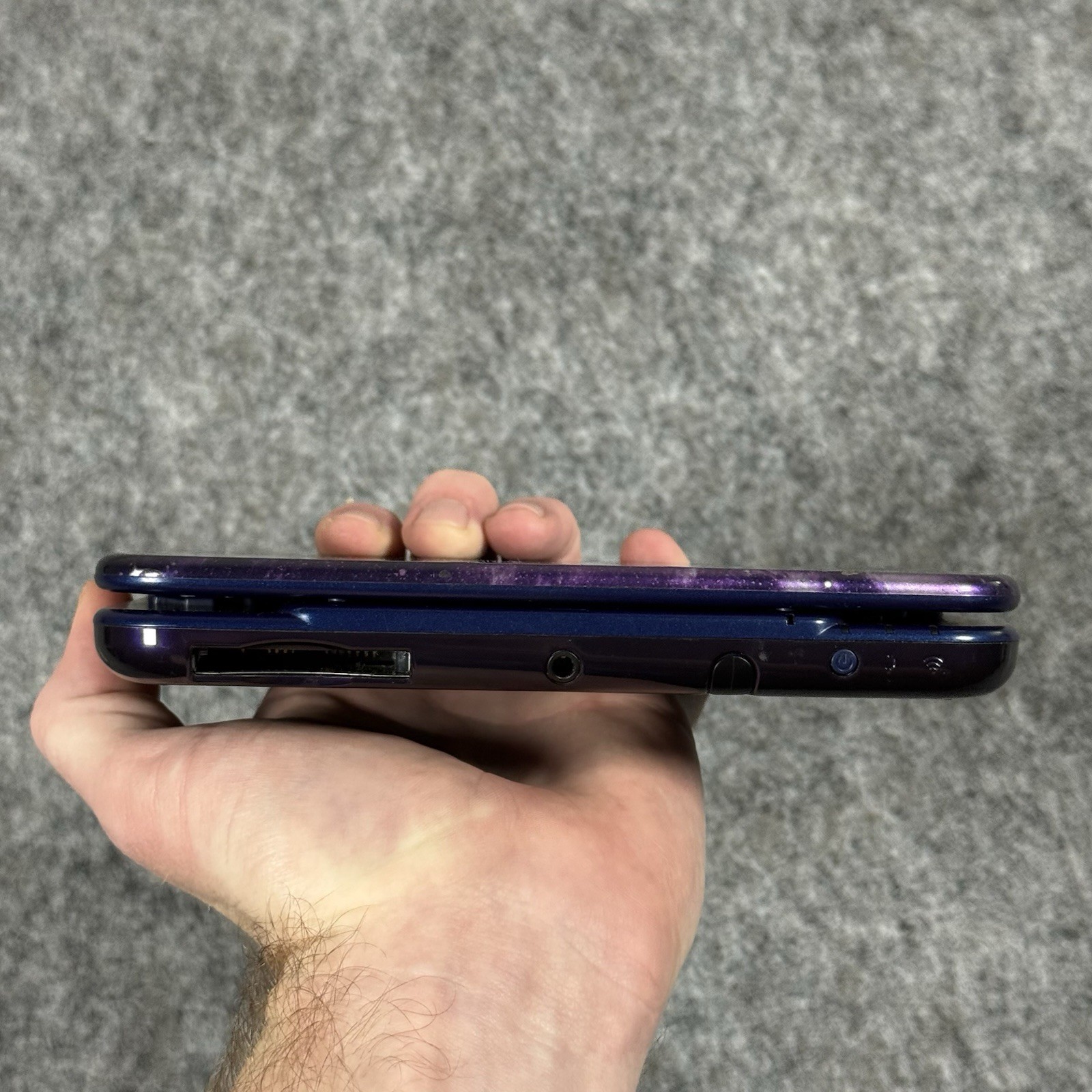 Nintendo 3DS XL Galaxy Edition Handheld System – Purple with Charger