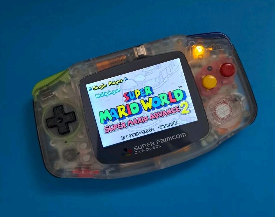 Gameboy Adcance AGB 001 IPS screen, Type C Rechargeable, AMP, And Games
