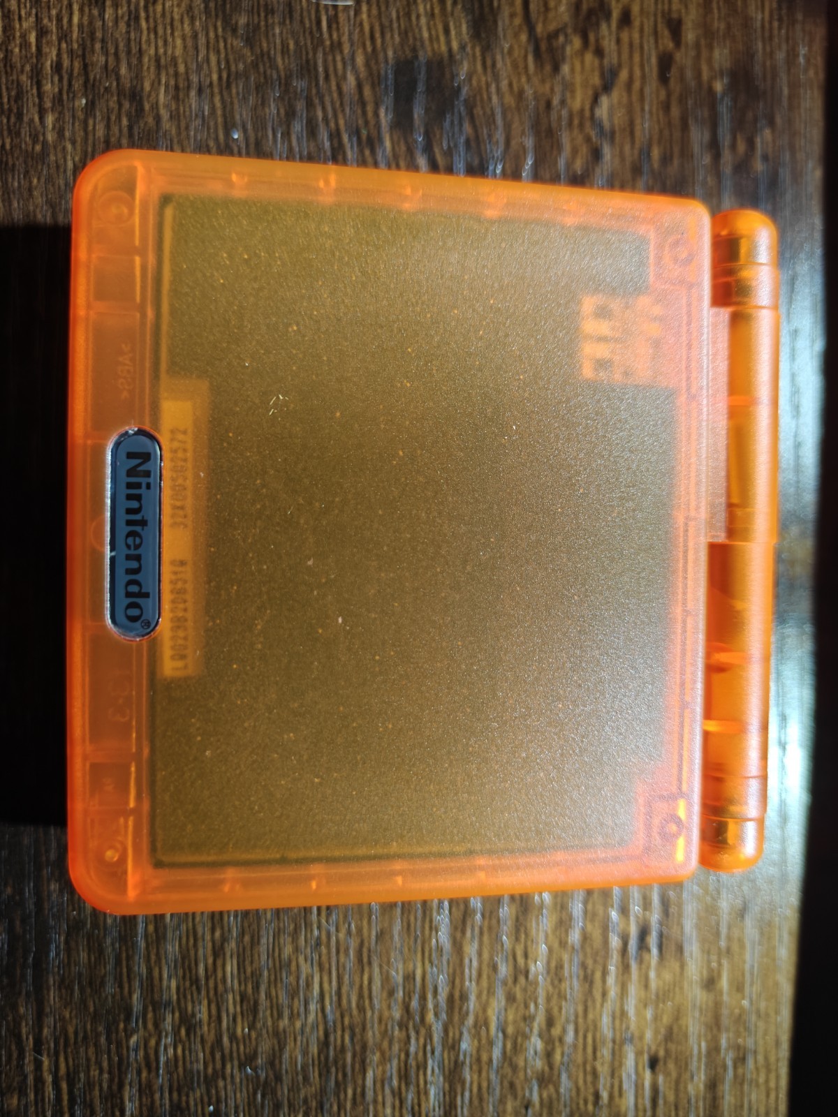 Nintendo Game Boy Advance SP AGS 001 Clear *Clear Orange* Very Clean GBA SP*