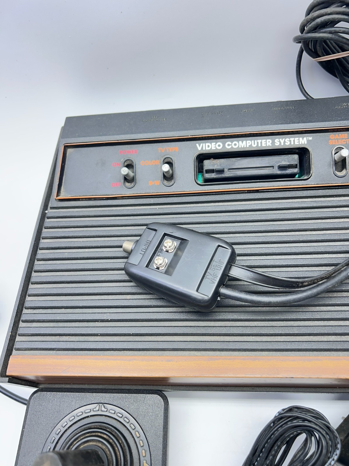 Vintage Atari CX-2600A Video Game Console w/ Joysticks and Power Cord UNTESTED