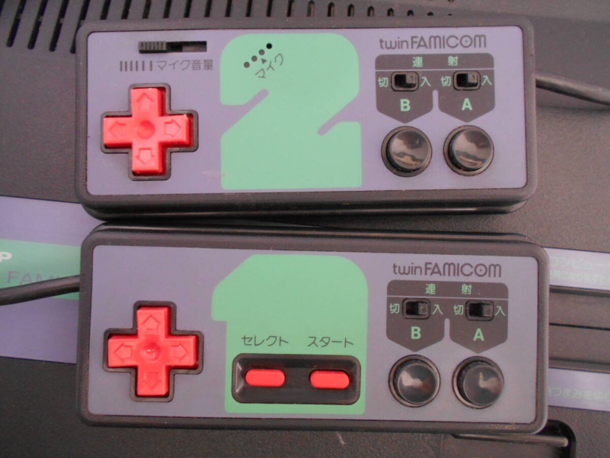 SHARP Twin Famicom Console System AN-505BK Black [Maintained Belt Replaced]