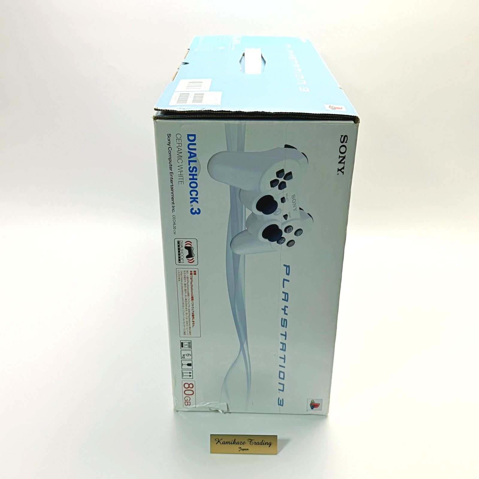 PS3 Ceramic White 80GB CECHL Console Full Accessories PlayStation 3 Fat [CC]