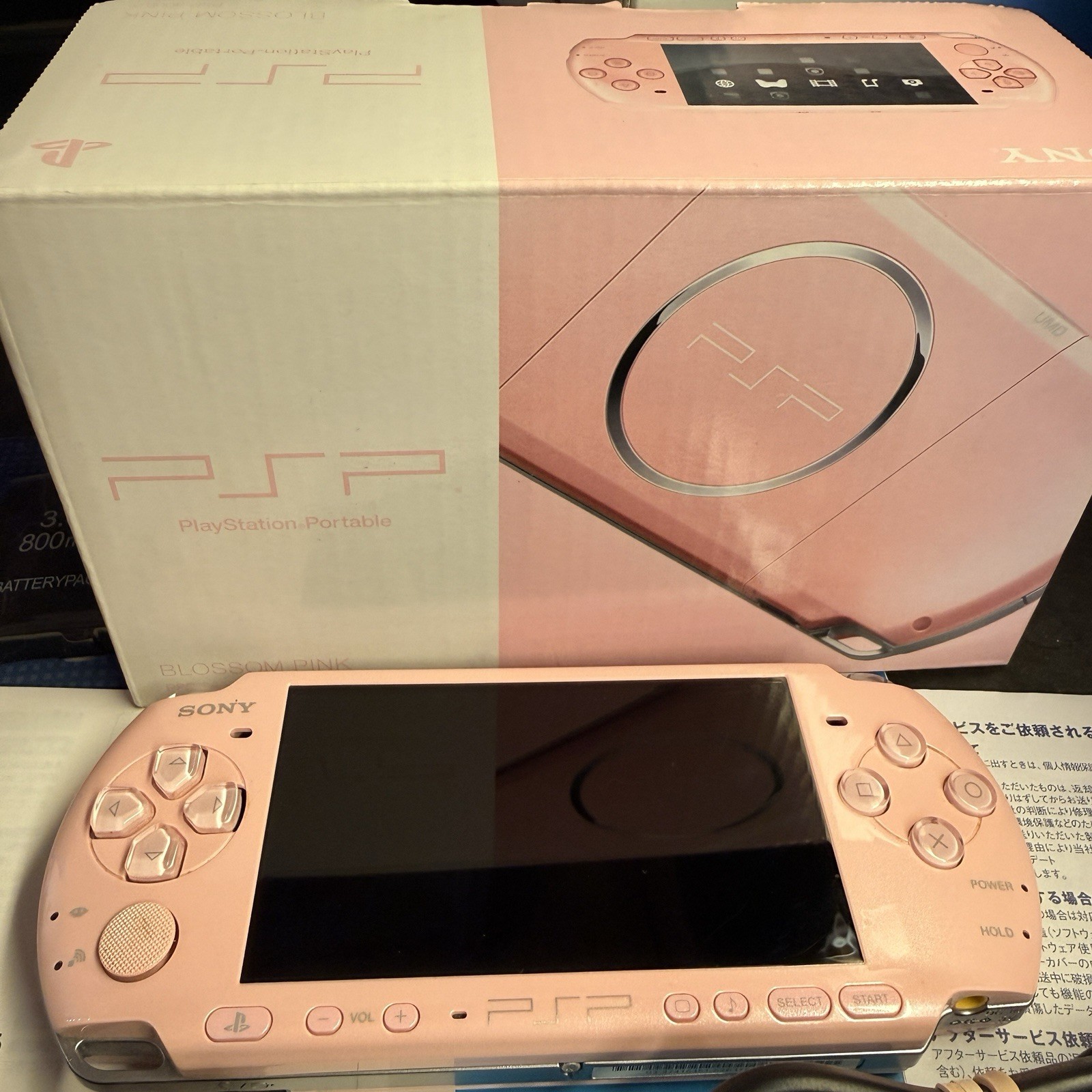 SONY PSP Playstation Portable Console Blossom Pink PSP-3000 ZP Japan Import New