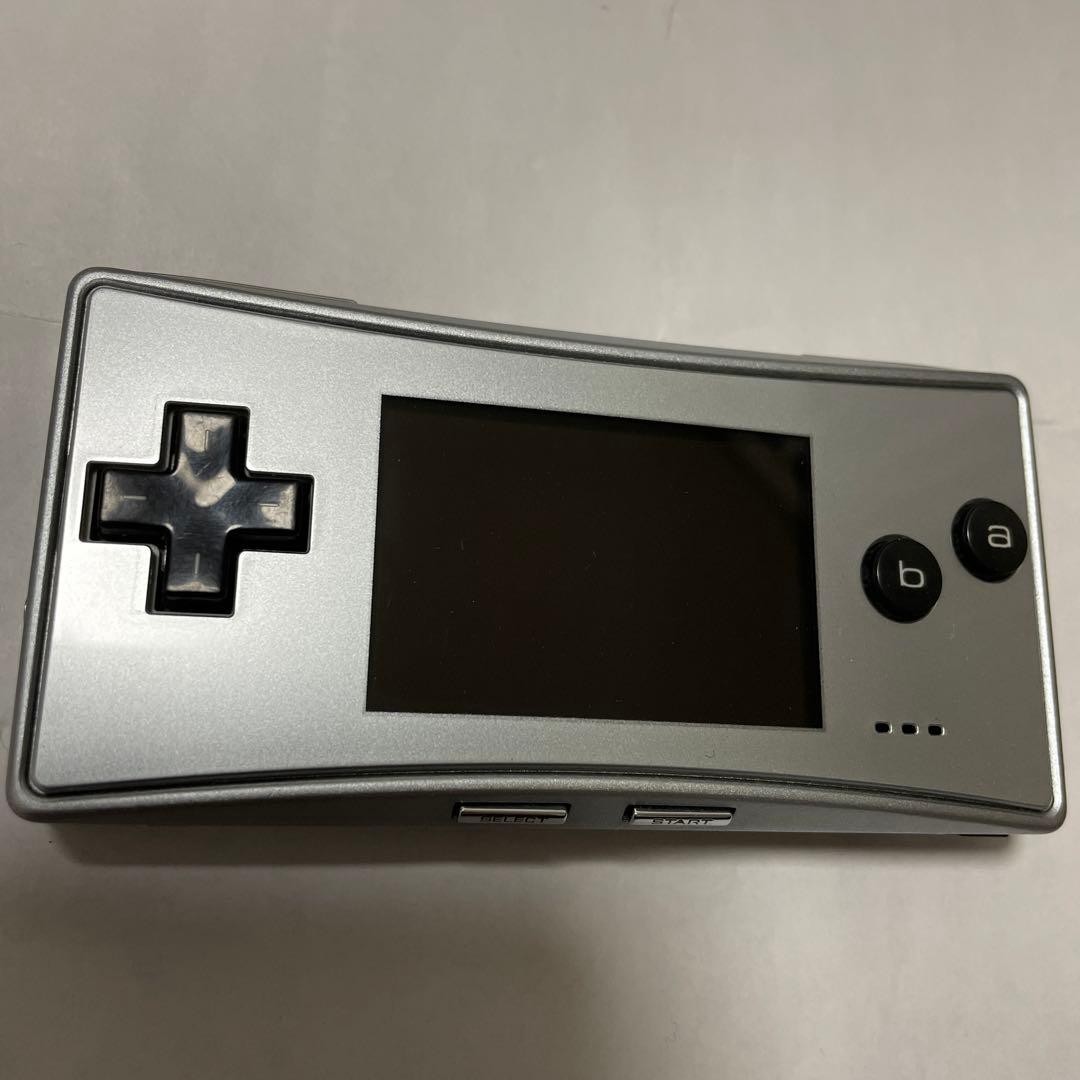 Excellent Nintendo Game Boy Micro Silver with AC Charger Boxed