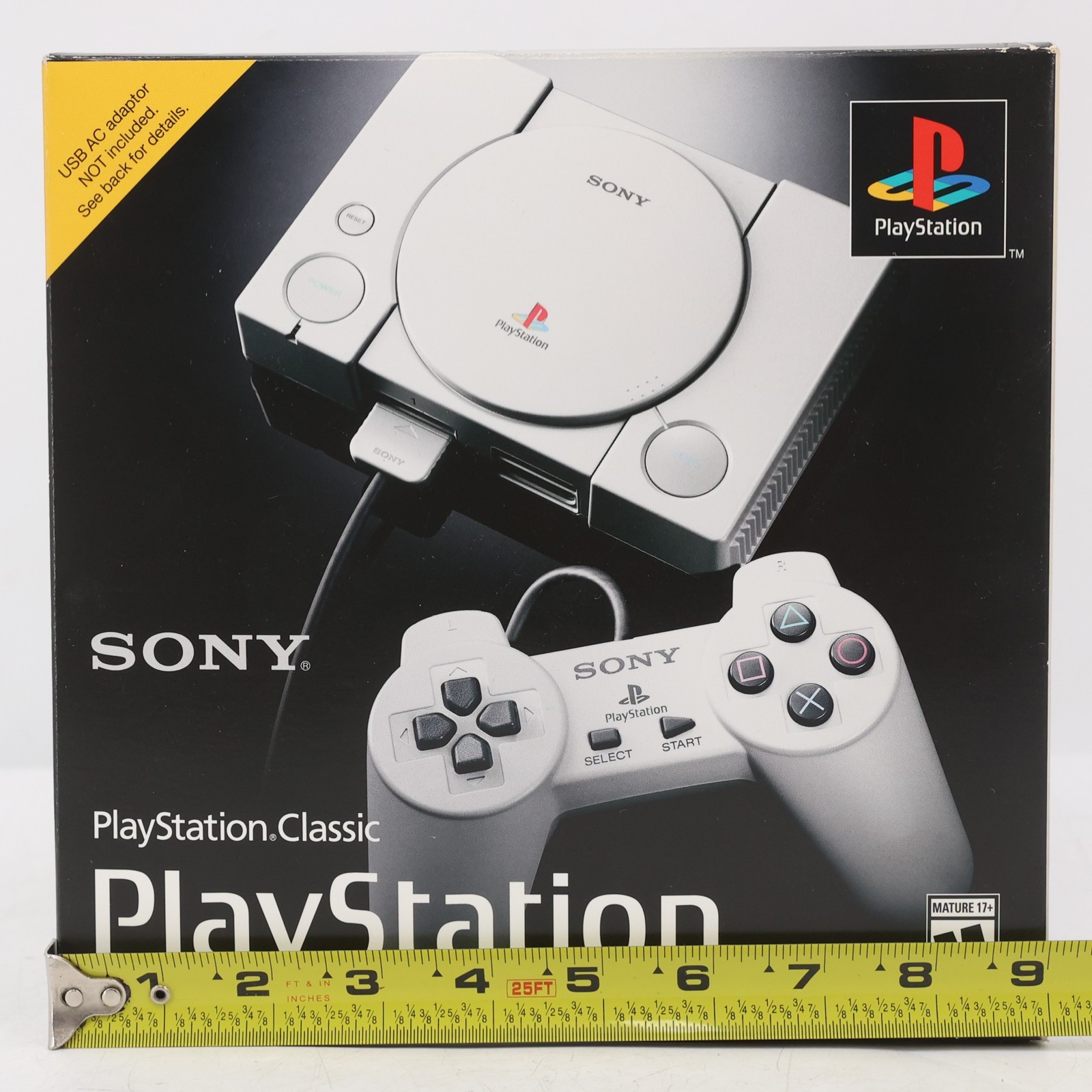 Sony PlayStation Classic Console SCPH-1000R Bundle with 2 Controllers & HDMI