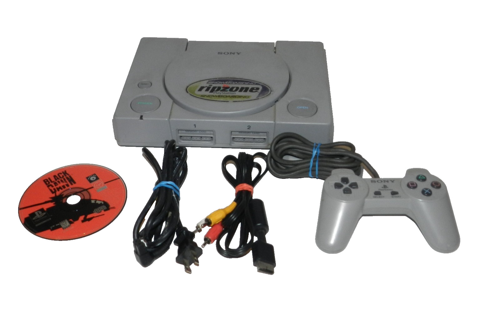 Sony PlayStation 1 Console Model SCPH-5501 W/ 1 Controller Game And Cable Tested